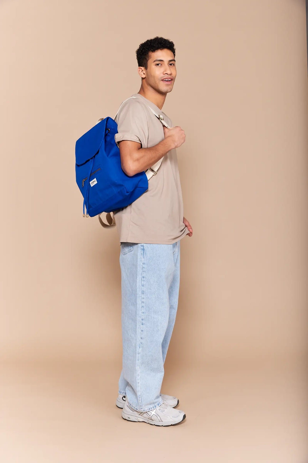 Cotton backpack Blue