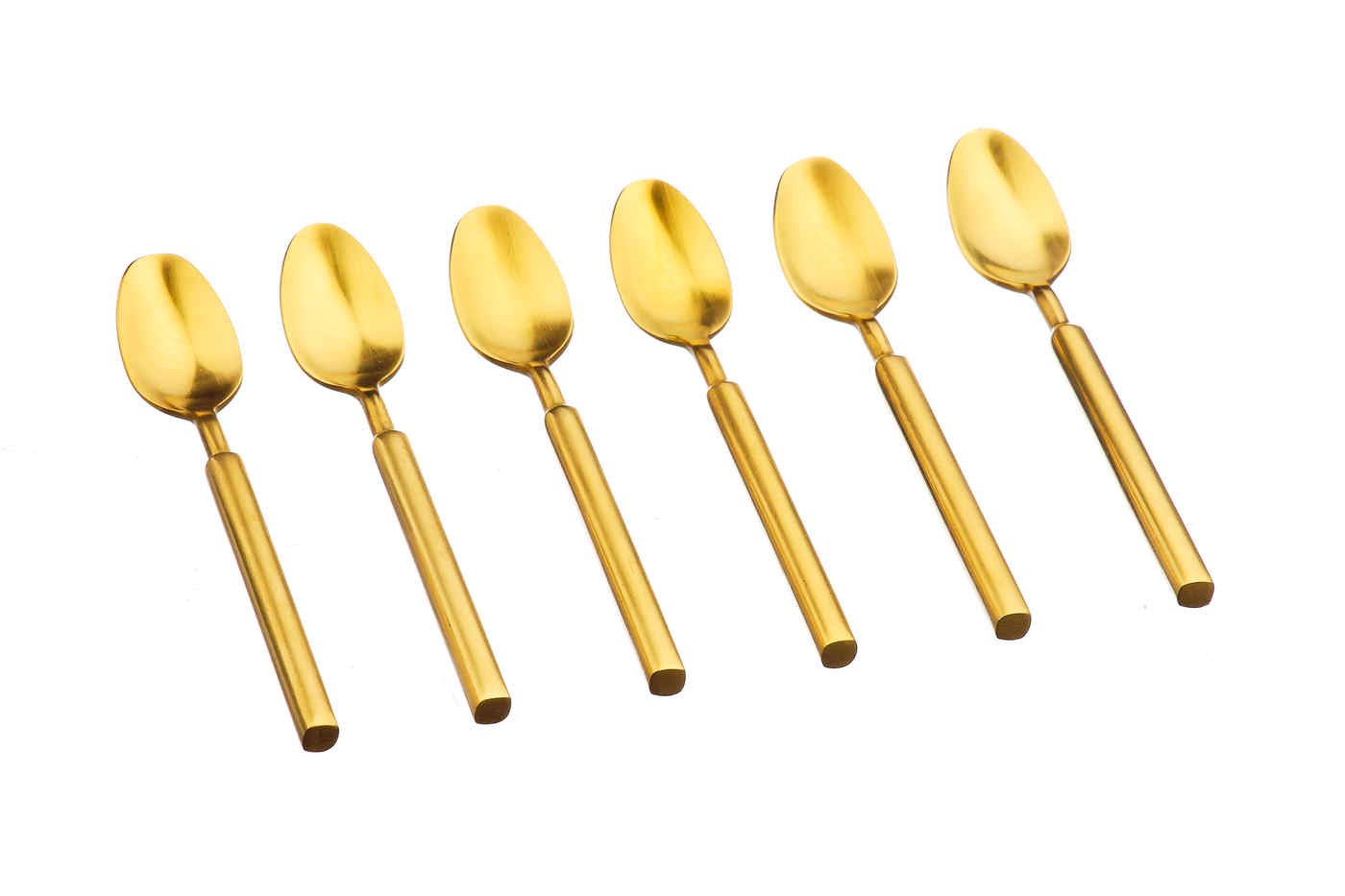 Set of 6 small spoons BJORN Golden