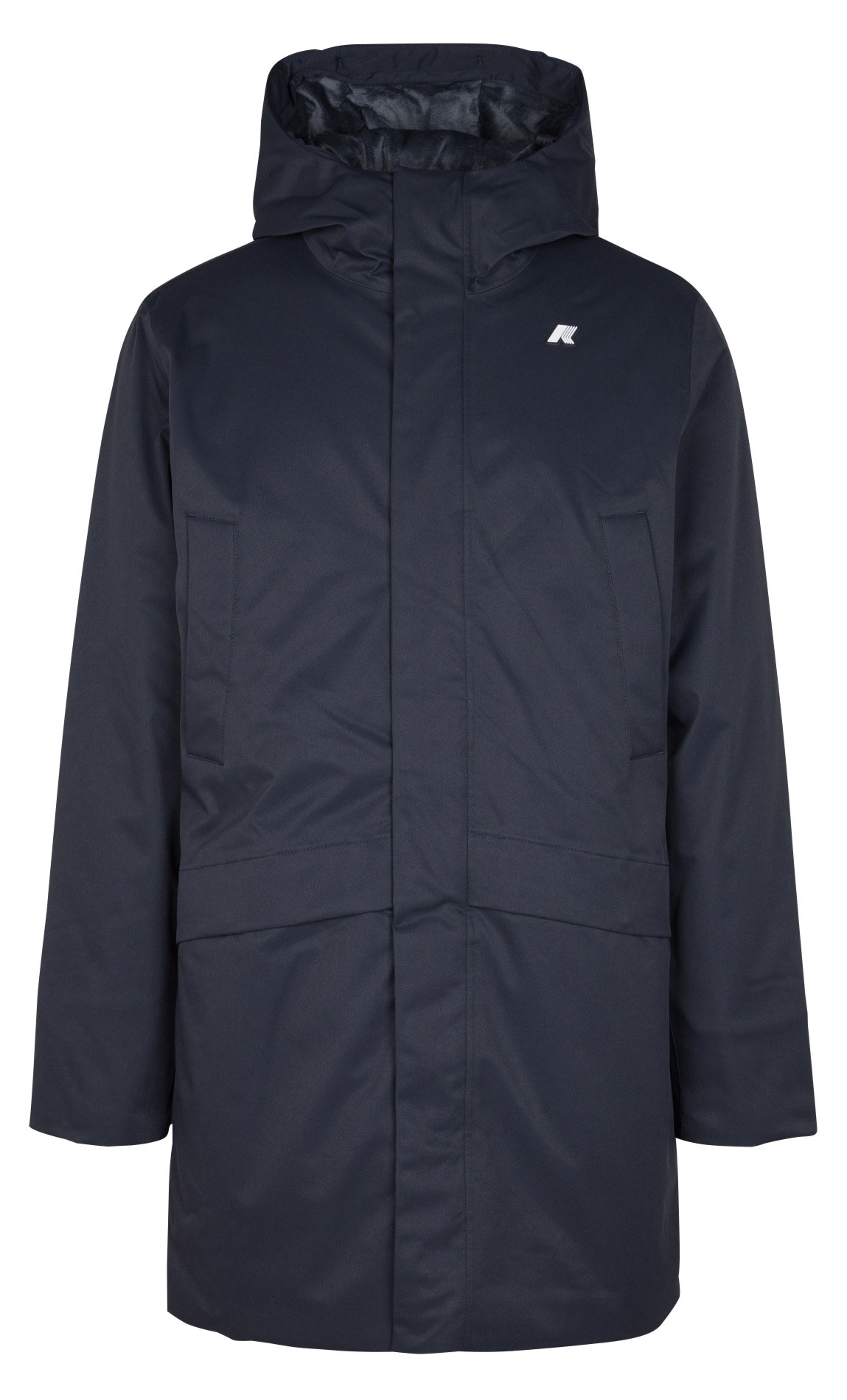 Veste longue col montant K-WAY Bleu