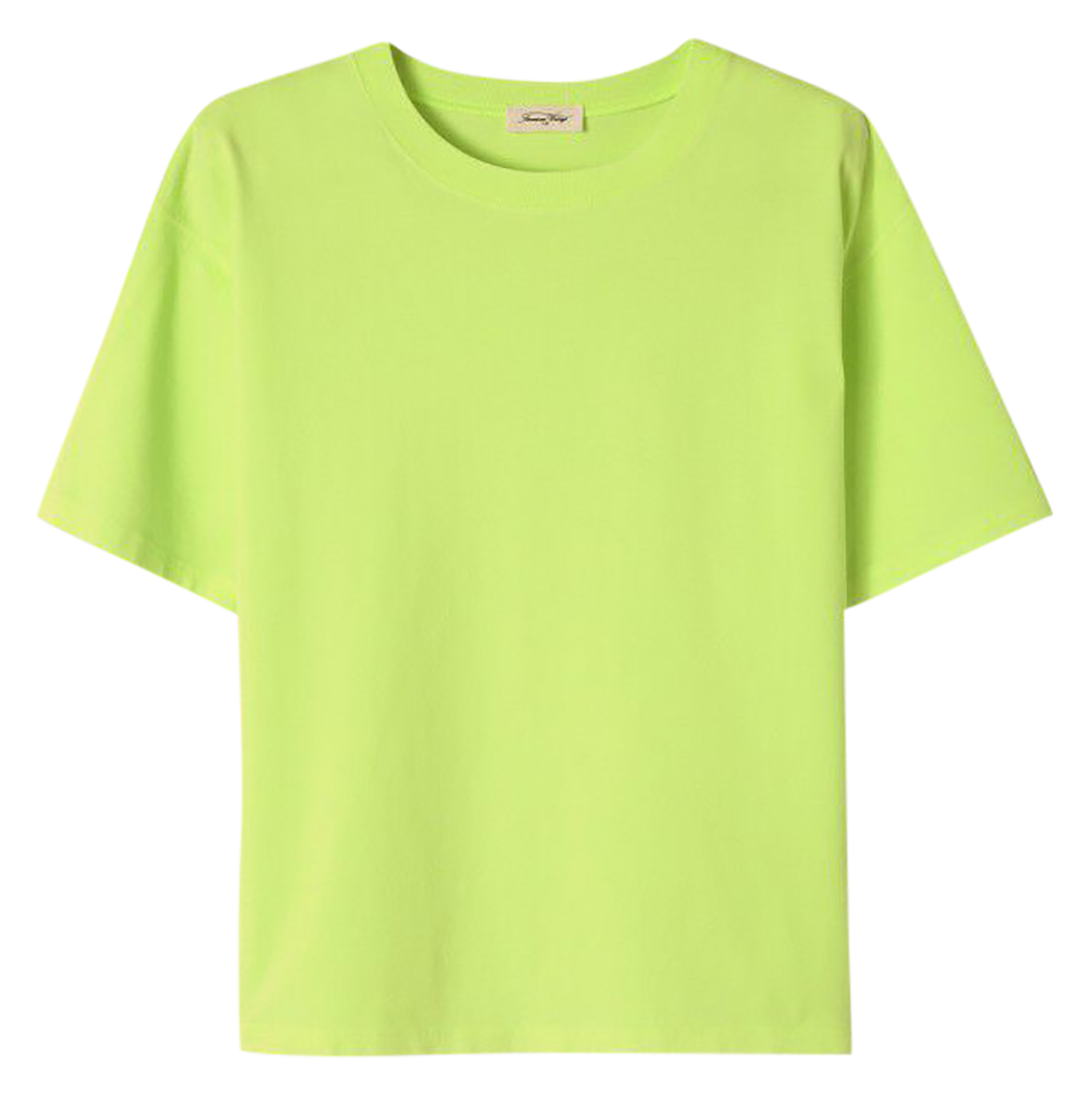 Loose-fit round-neck cotton T-shirt FIZVALLEY Mimosa fluo