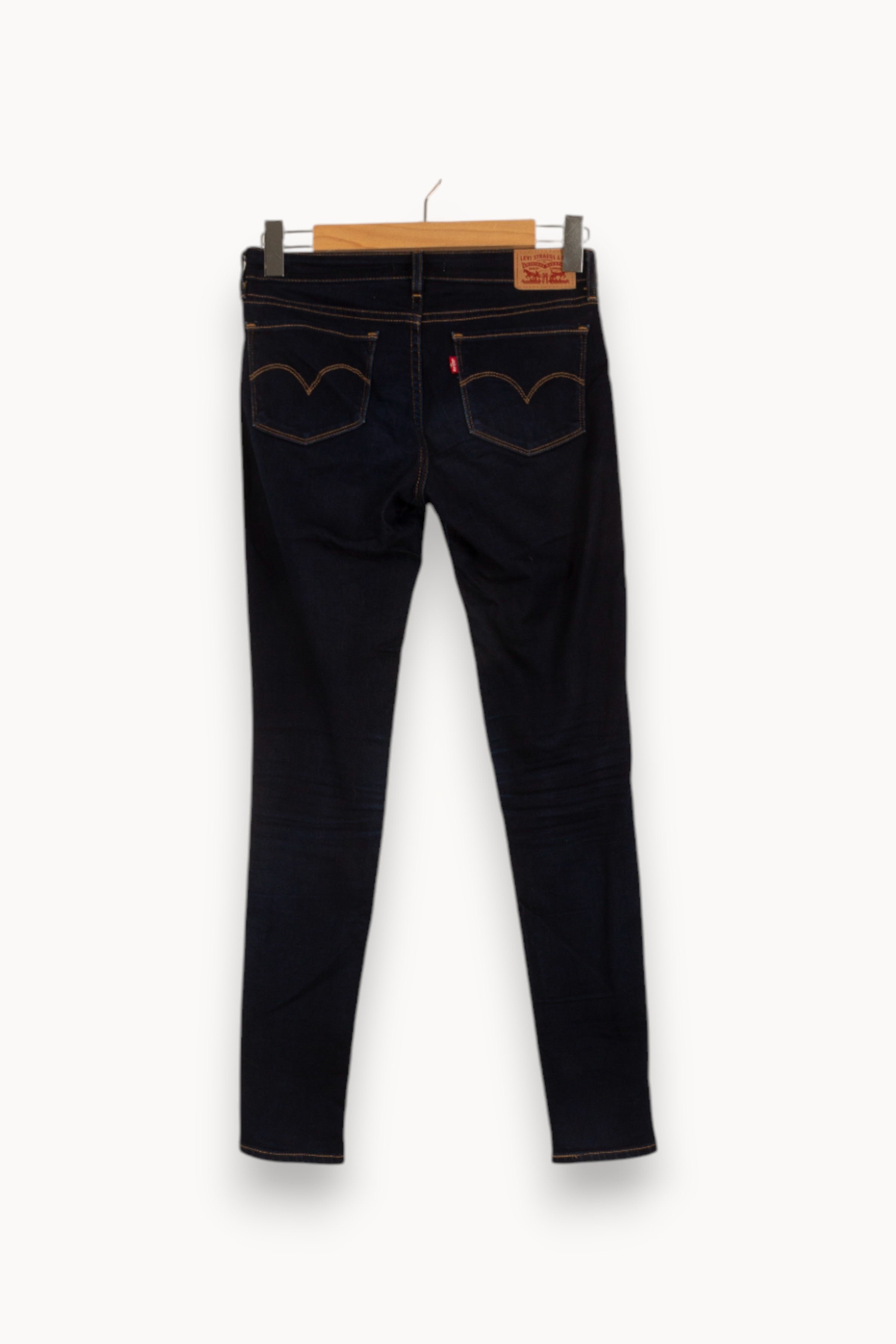 Cropped slim jeans with studs LEVI'S - Seconde main Blue