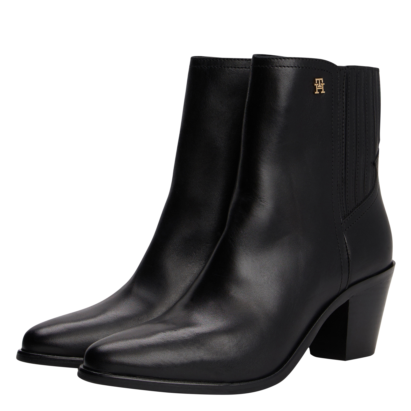 Bottines en cuir TOMMY HILFIGER Noir