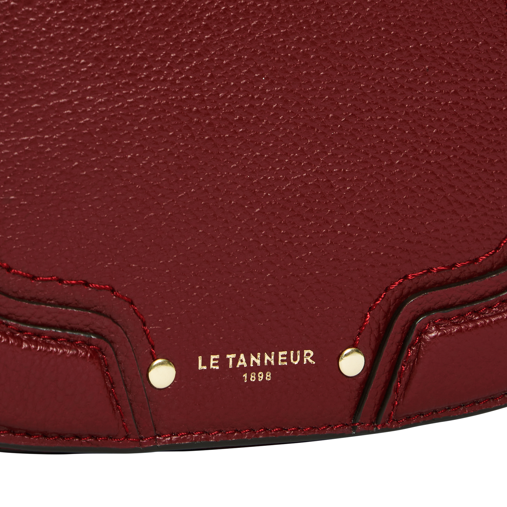 Sac bandoulière en cuir LE TANNEUR Rouge
