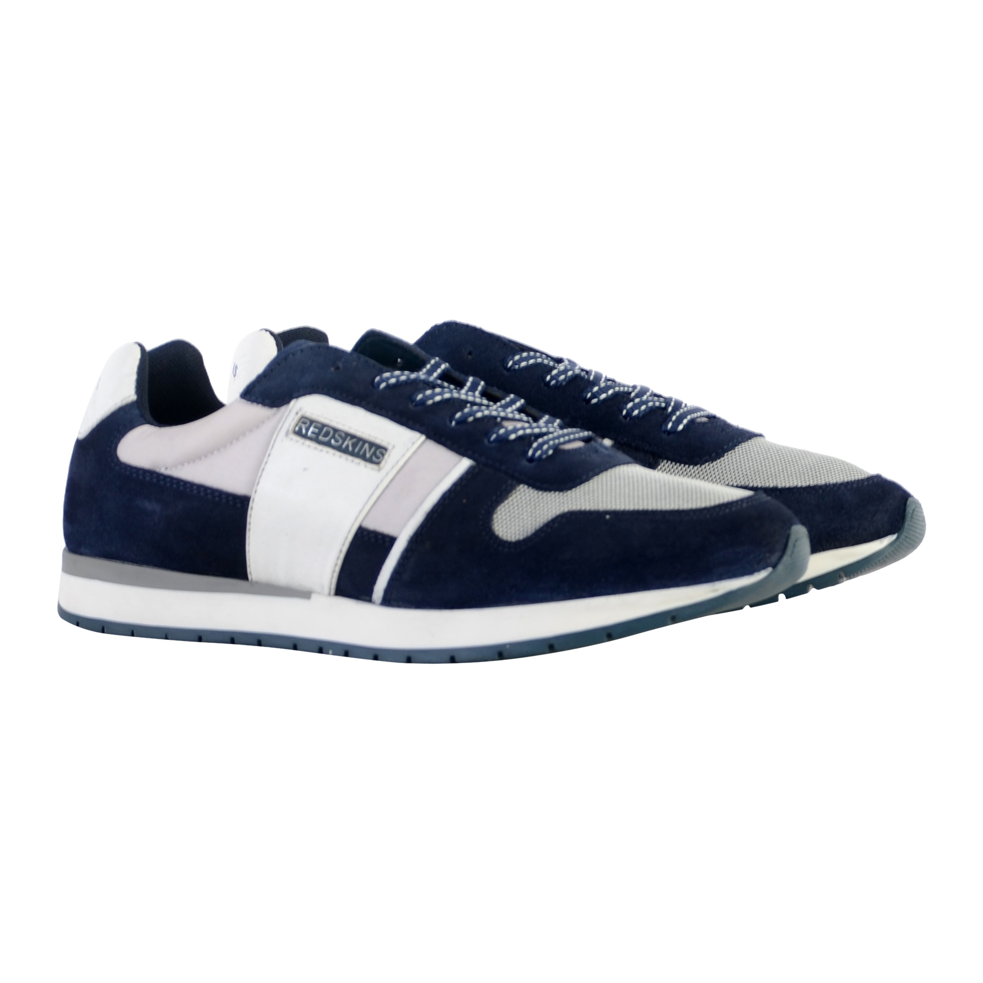 Basket cuir  affairan REDSKINS Bleu