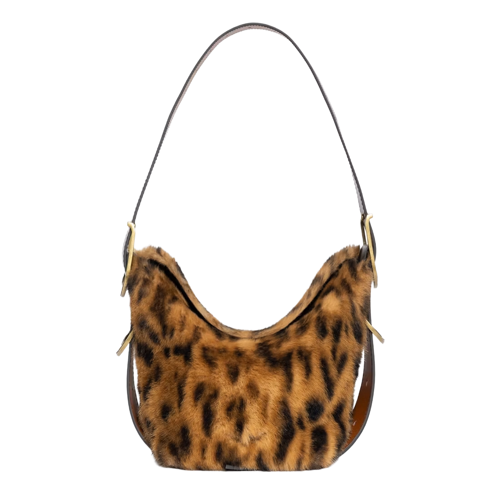 Schoudertas van imitatiebont ZADIG&VOLTAIRE Bruin