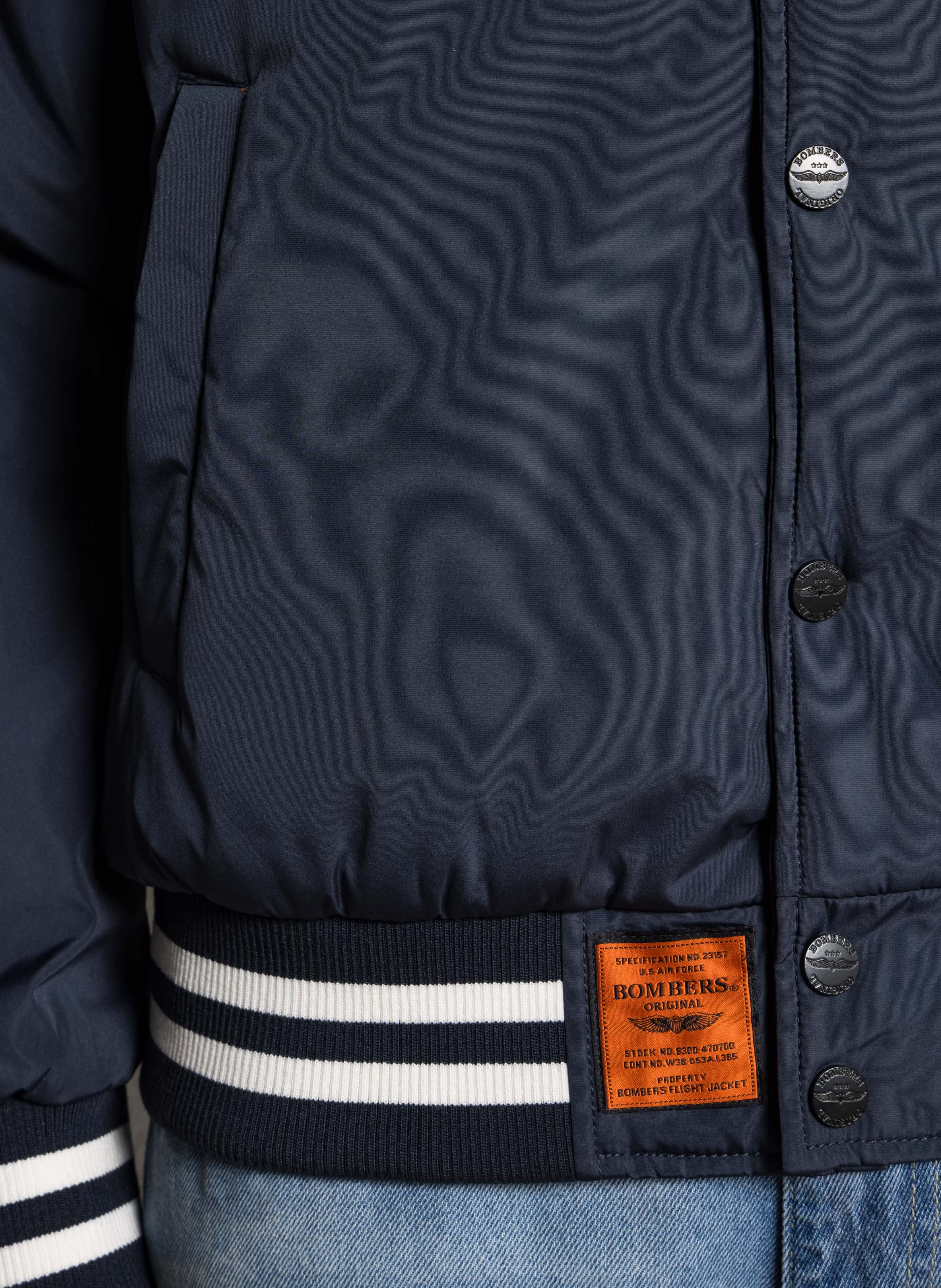 Bombers col rond BOMBERS ORIGINAL Bleu