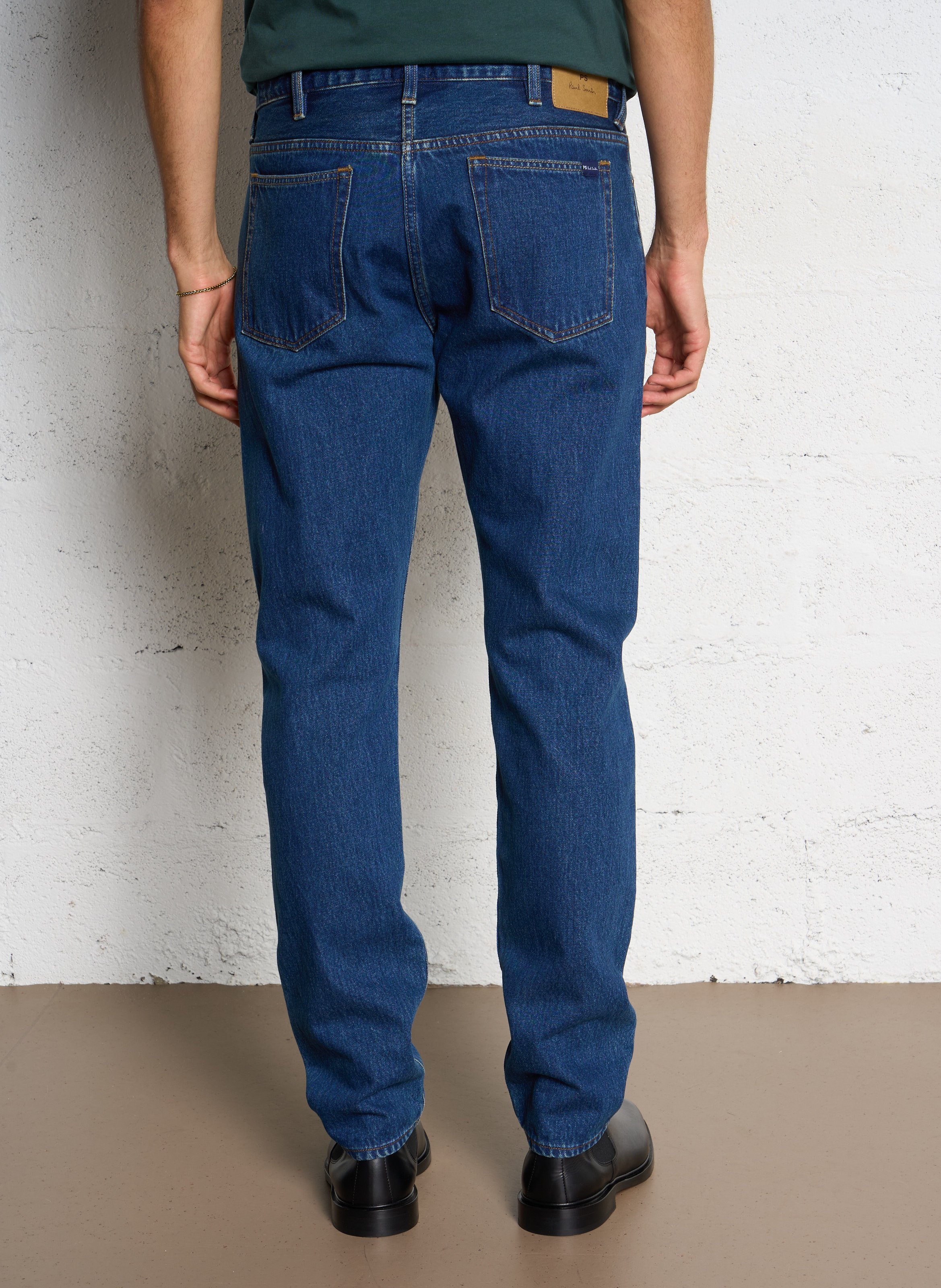 Cotton straight jeans PAUL SMITH Blue
