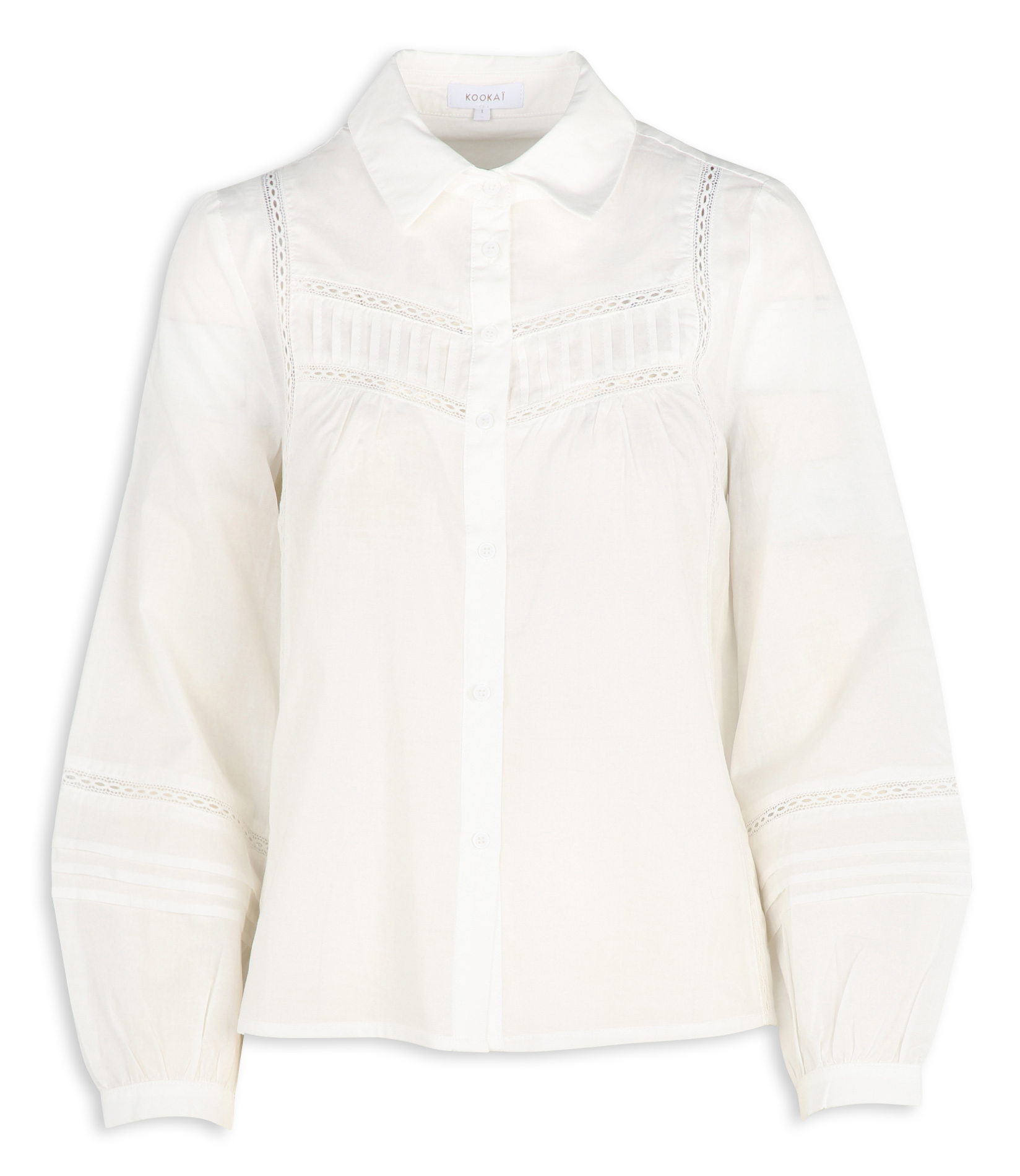 Chemise col classique en coton KOOKAI Blanc