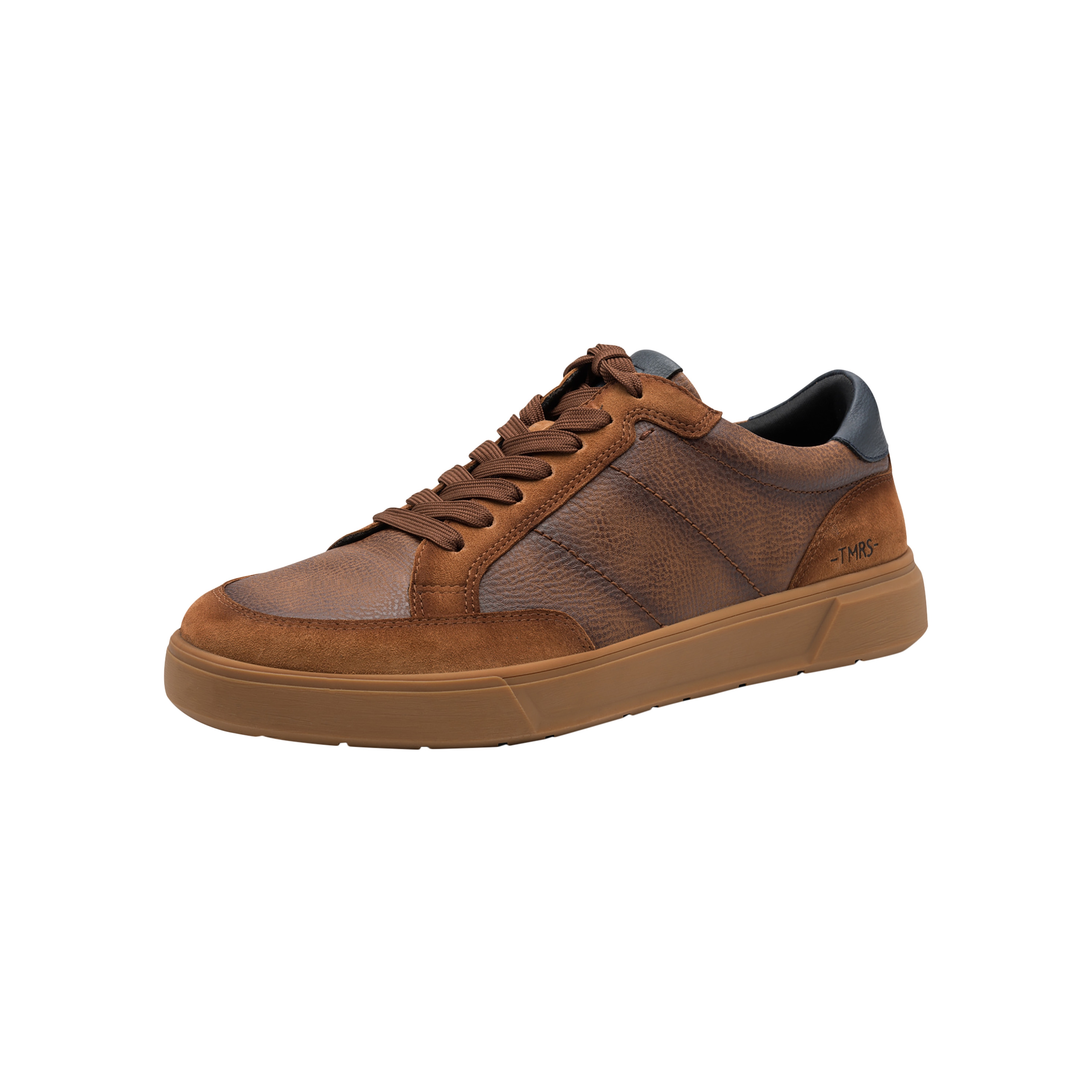 Leather trainers TAMARIS Brown