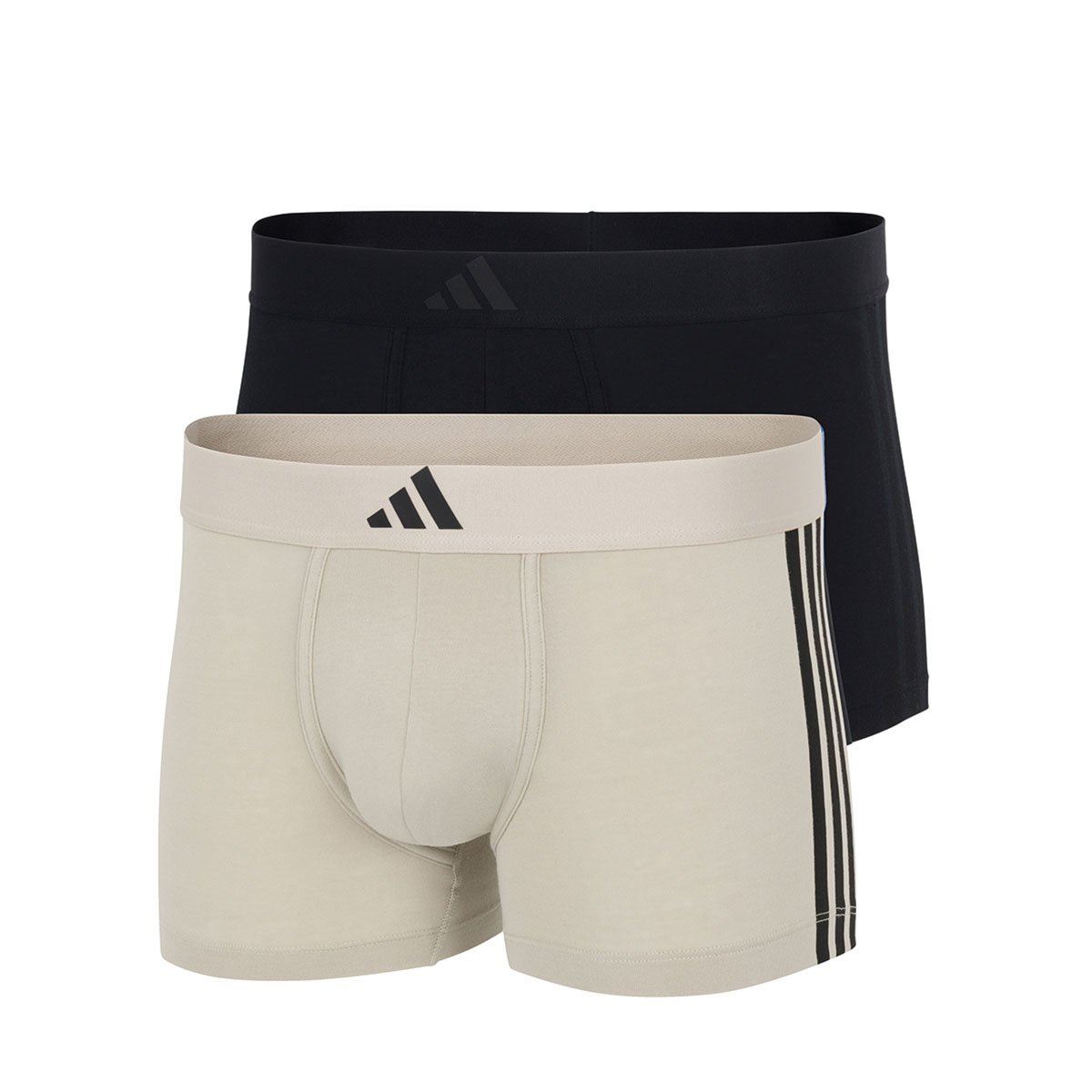 Set of 2 men's active flex cotton 3 stripes adidas sport boxers ADIDAS UNDERWEAR Beige
