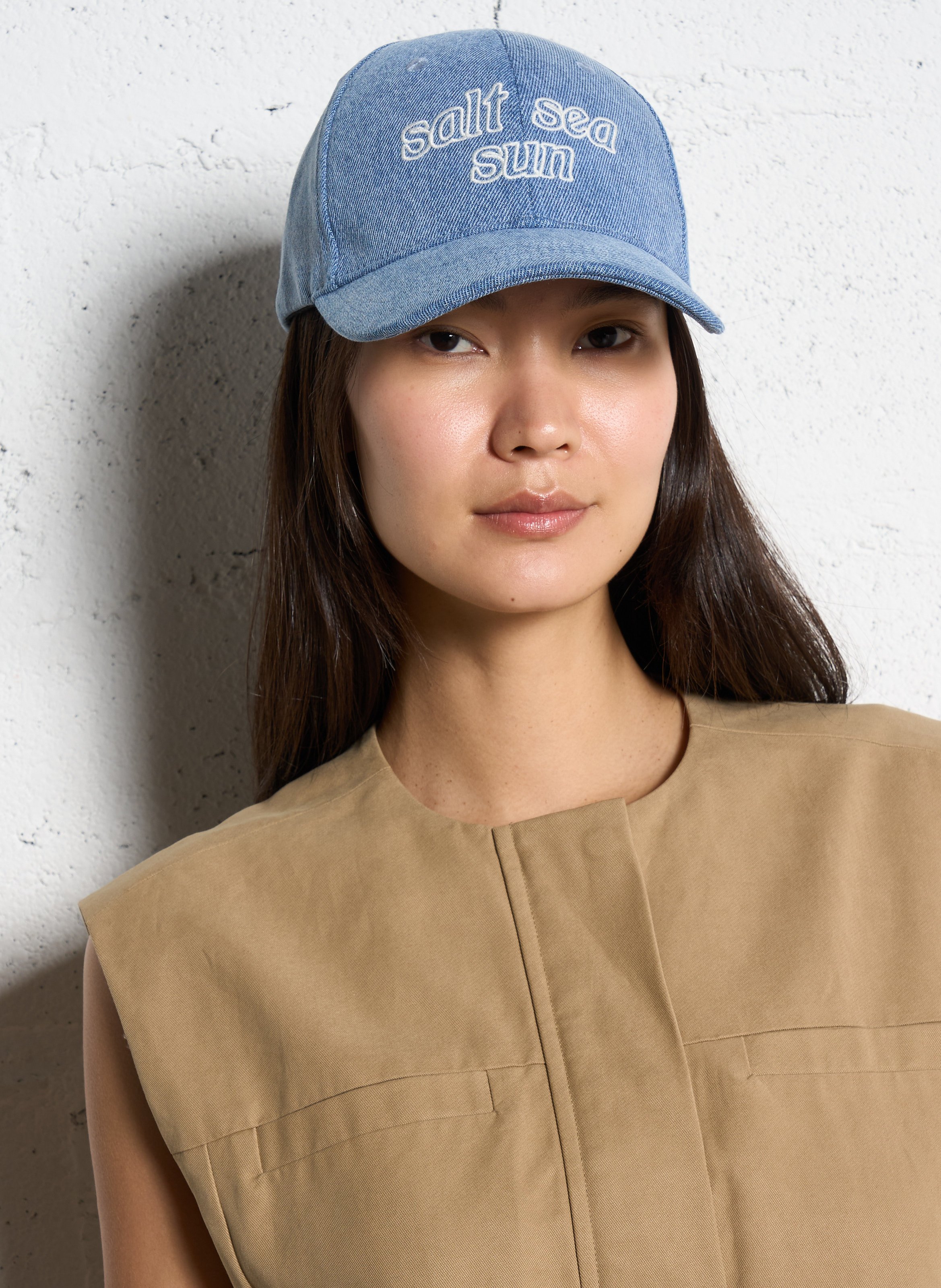 Casquette en coton SUNCOO Bleu