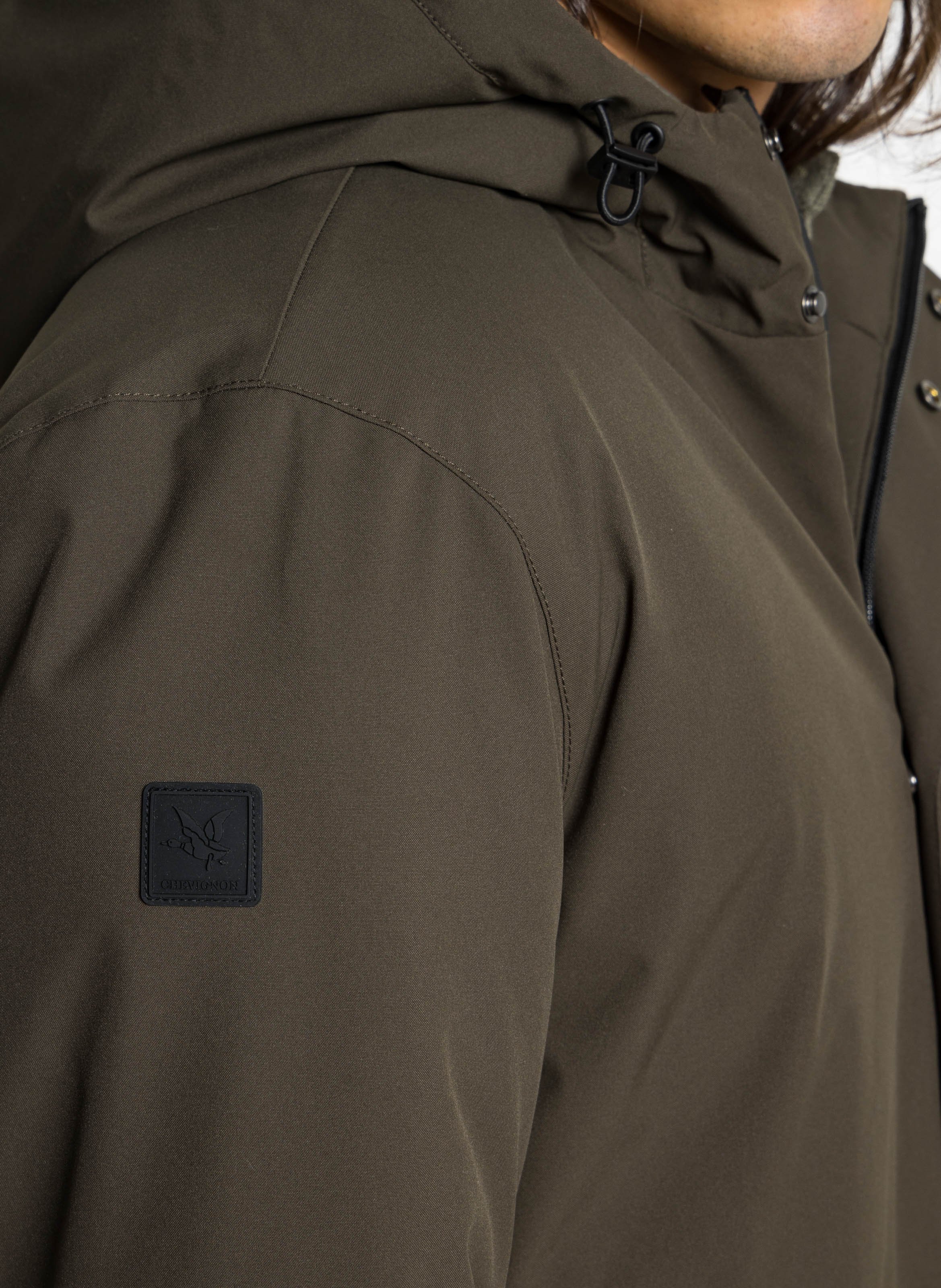 Parka oversize col montant CHEVIGNON Kaki