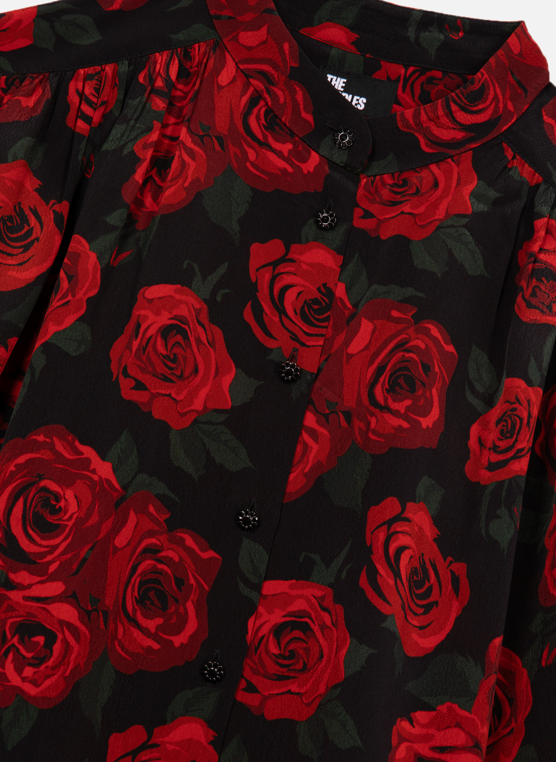 Flowy floral print shirt THE KOOPLES Black