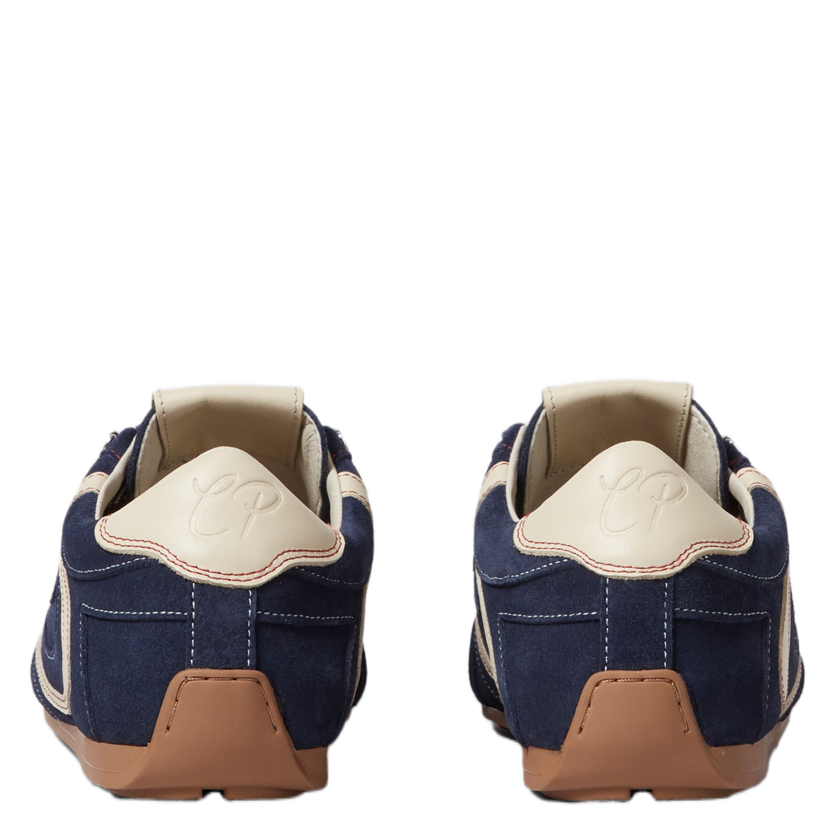 Baskets basses en cuir velours CLAUDIE PIERLOT Bleu