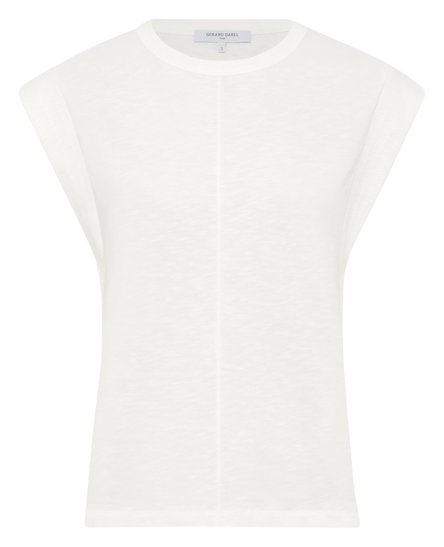 Tee-shirt cintré col rond en coton GERARD DAREL Blanc