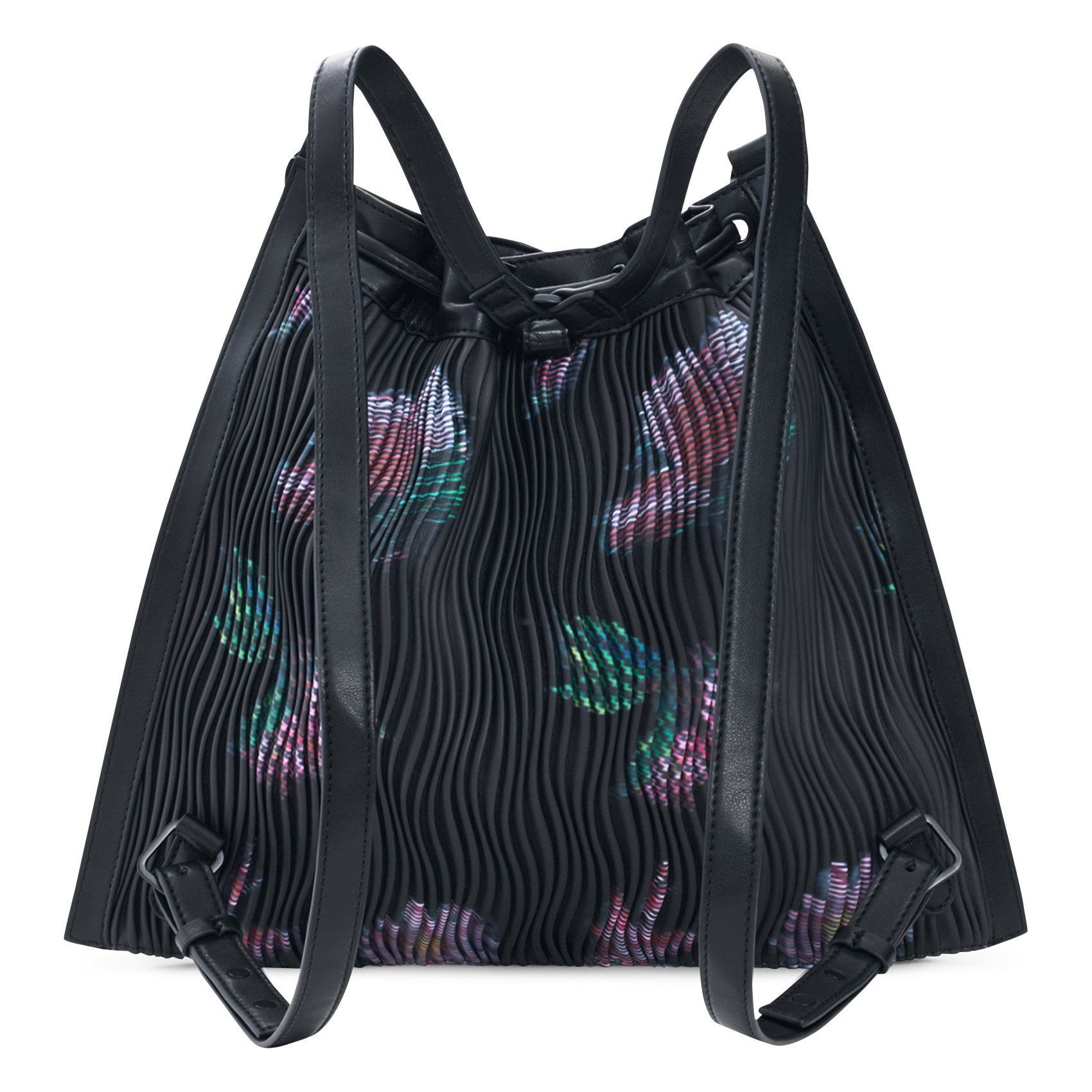 Backpack in textured printed fabric DESIGUAL Black