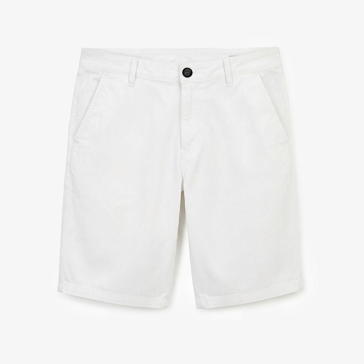 Bermuda coupe droite en coton stretch SERGE BLANCO Blanc