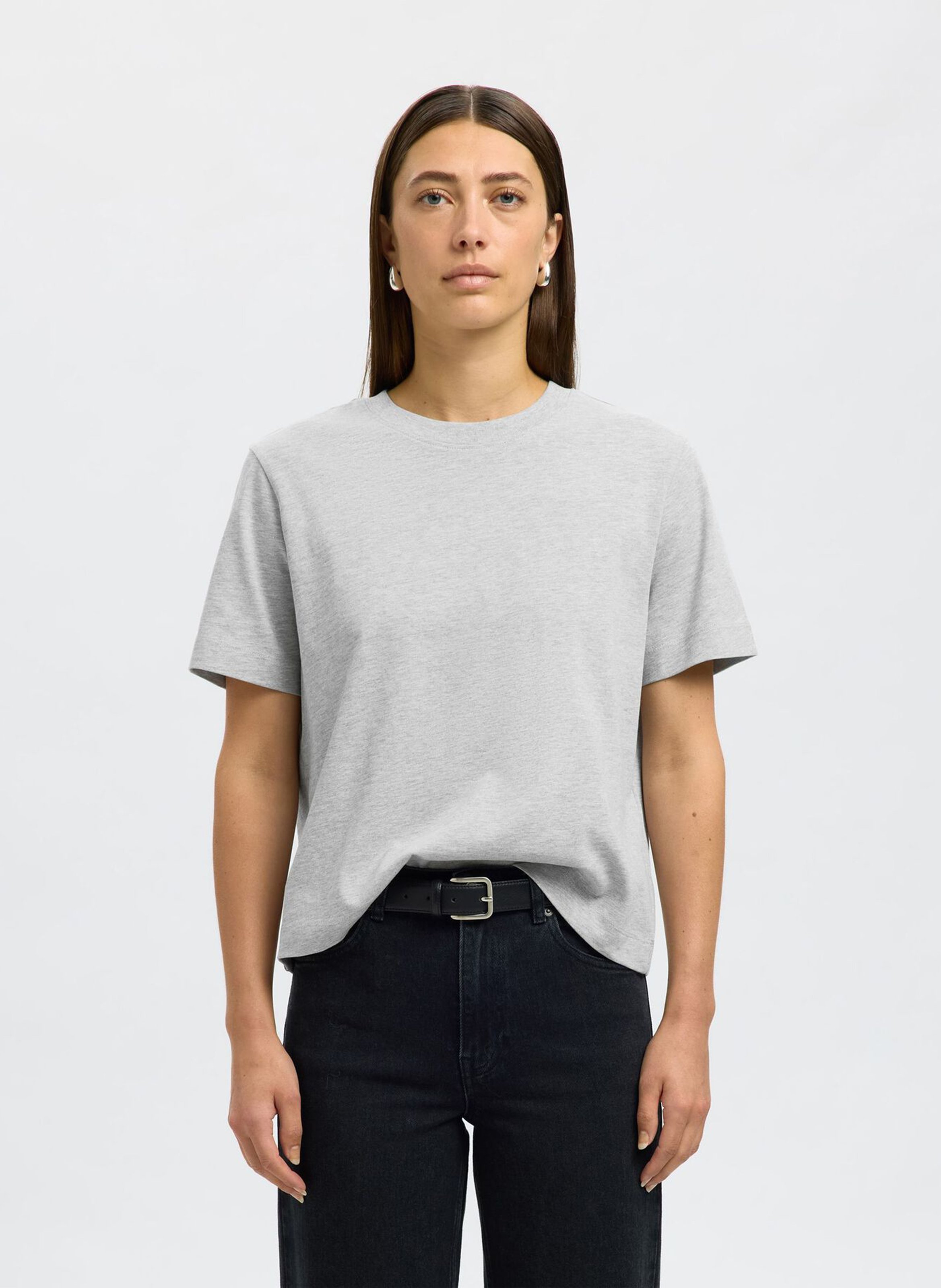 Oversized organic cotton T-shirt SELECTED