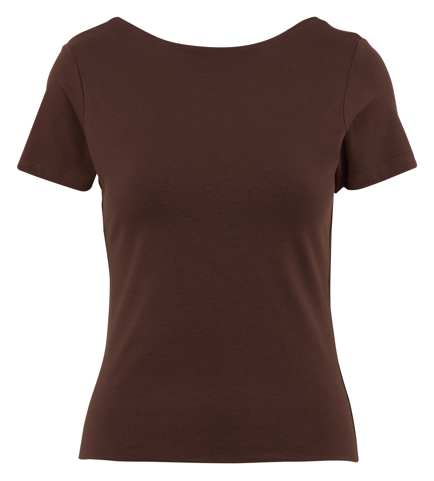 Eng anliegendes T-Shirt mit Bootsausschnitt aus Baumwollmischung KOOKAI