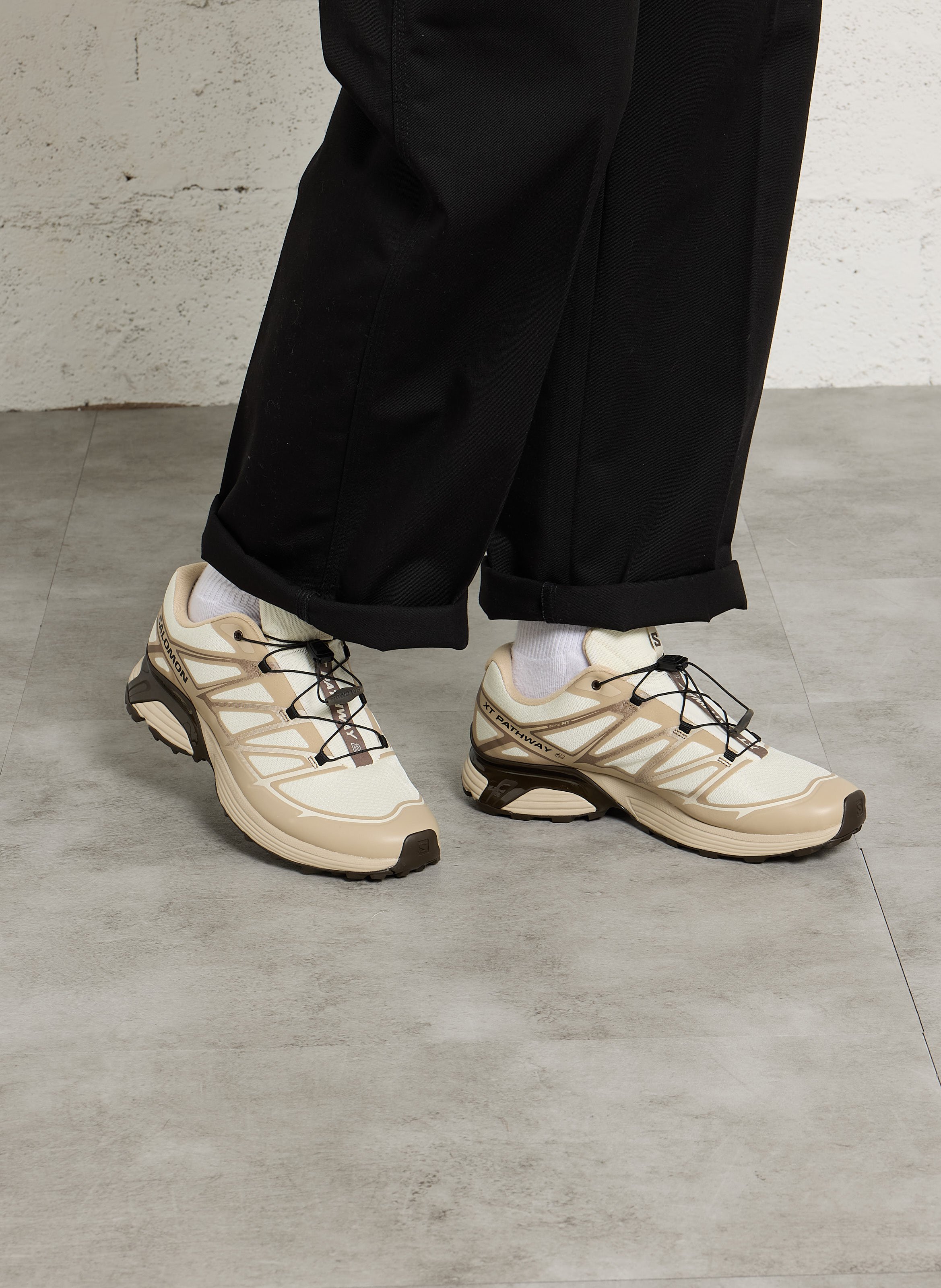 Sneaker aus Textil SALOMON Beige