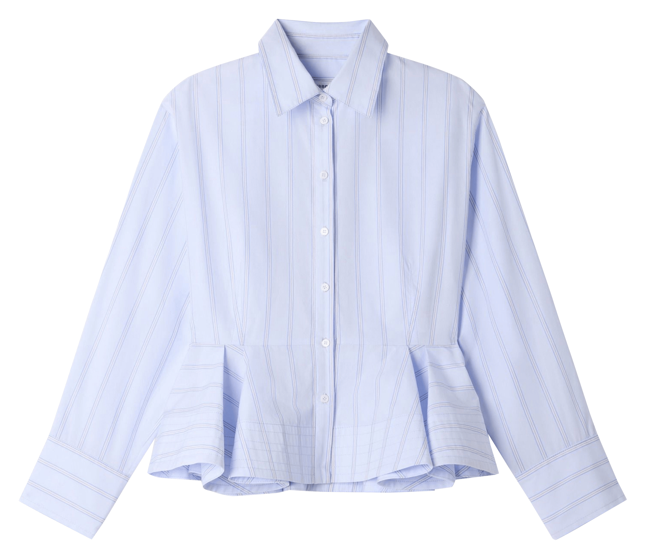Chemise cintrée en coton SANDRO Bleu