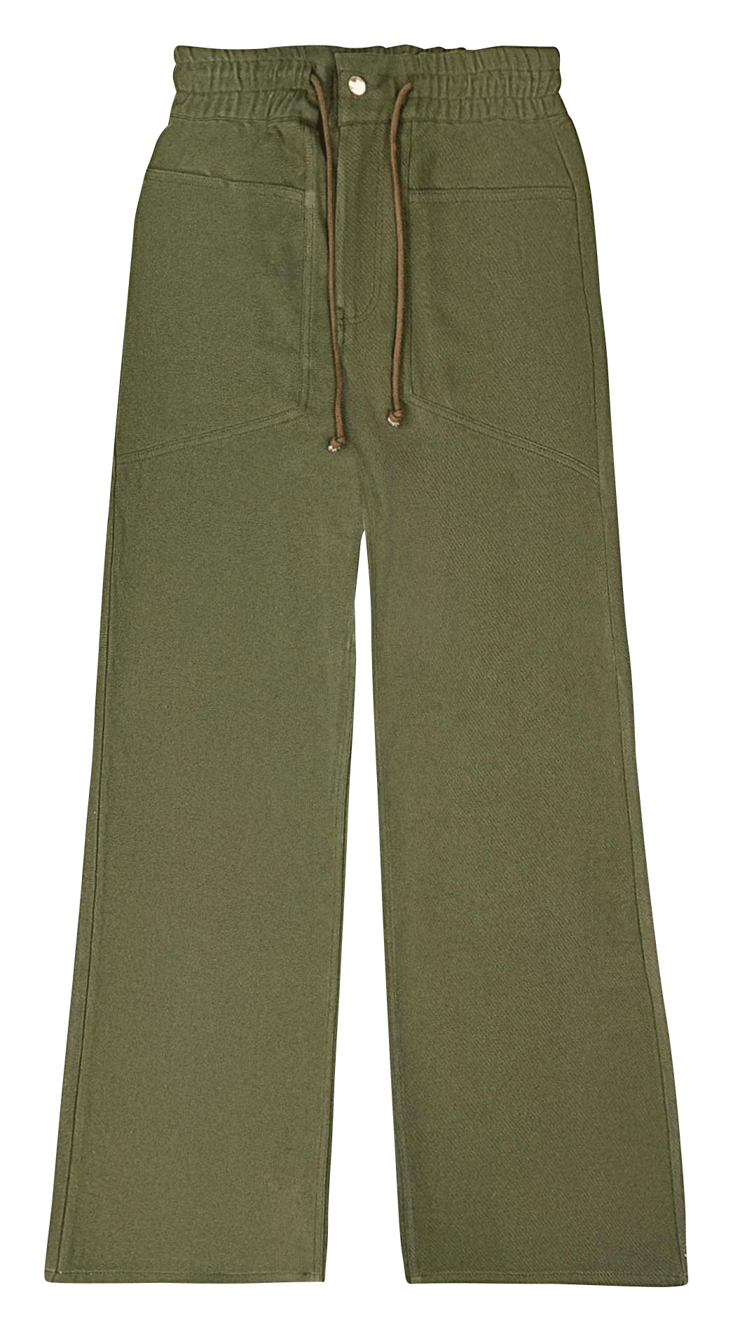 Pantalon large en coton WILD Kaki