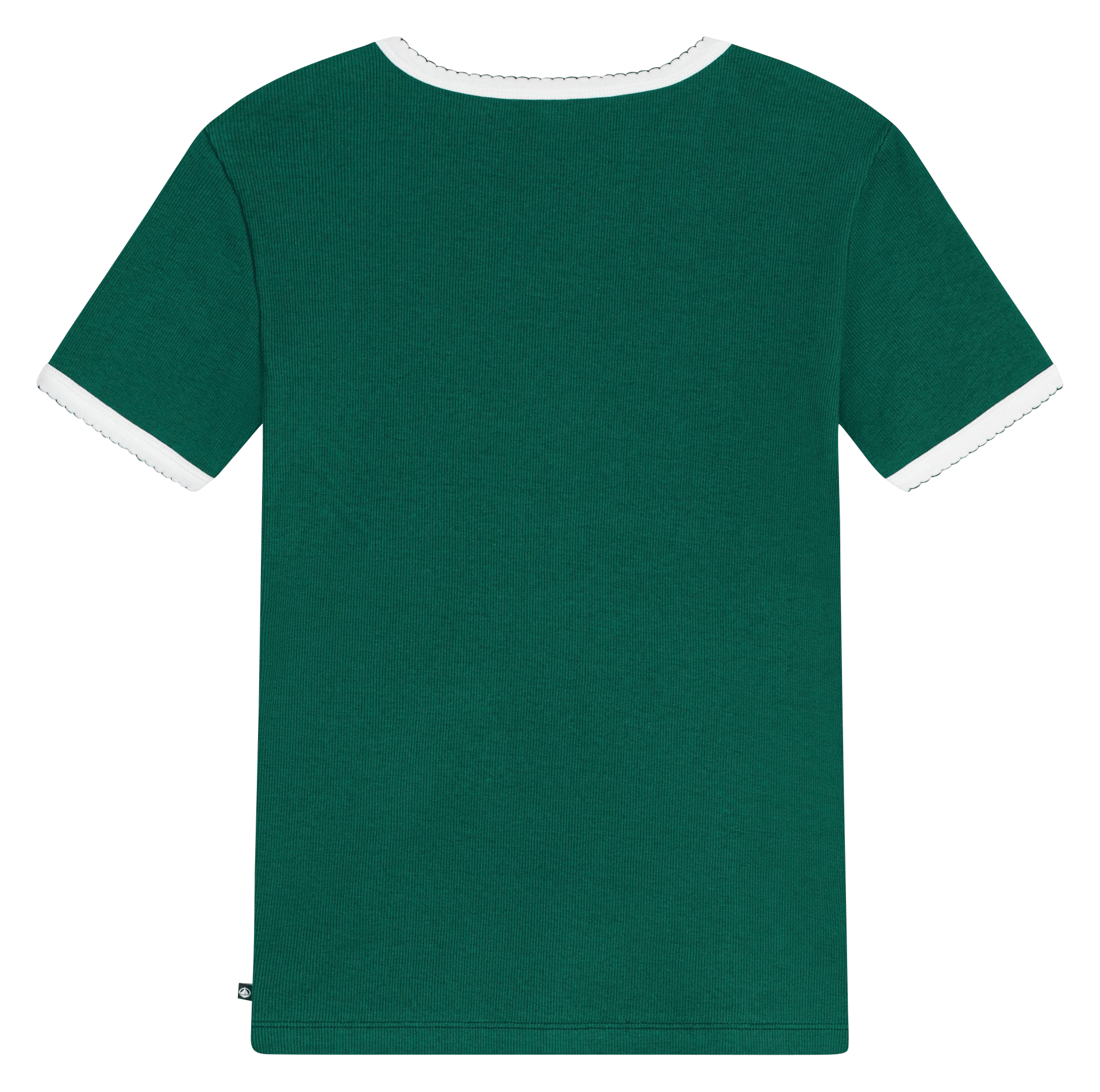 Tee-shirt col rond en coton PETIT BATEAU Vert