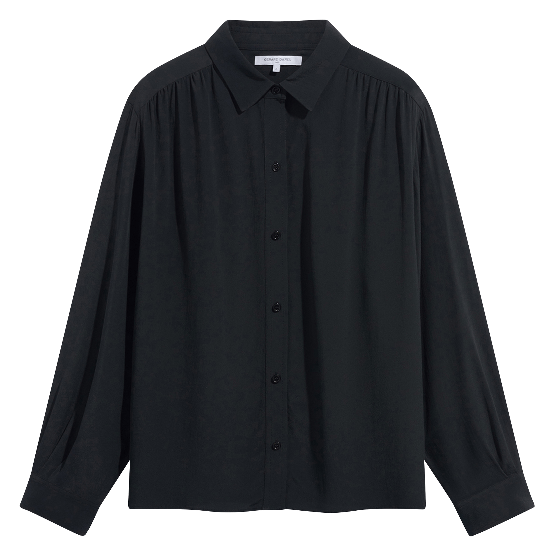 Plain straight shirt GERARD DAREL Black