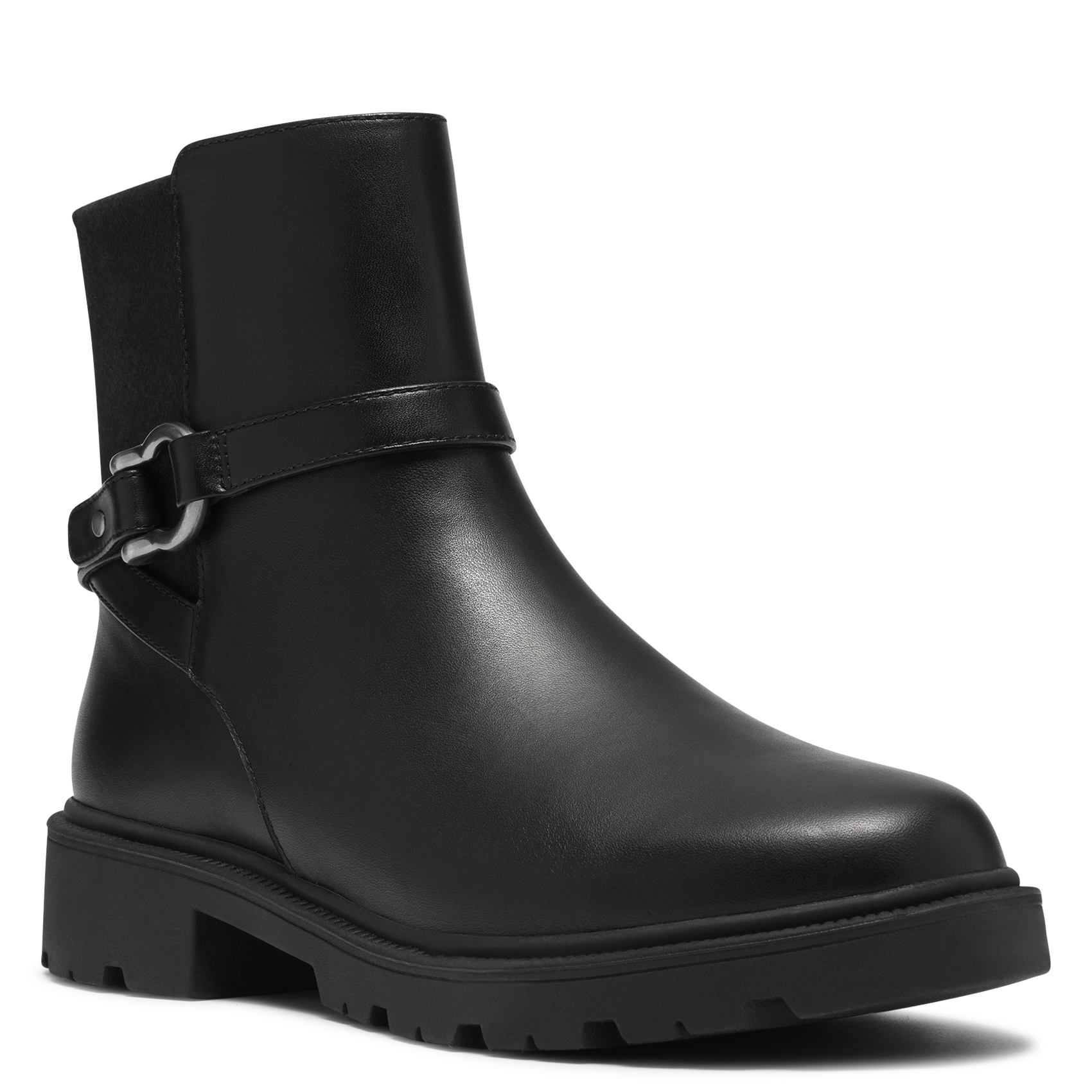 Zip-up leather mid-calf boots CLARKS Black