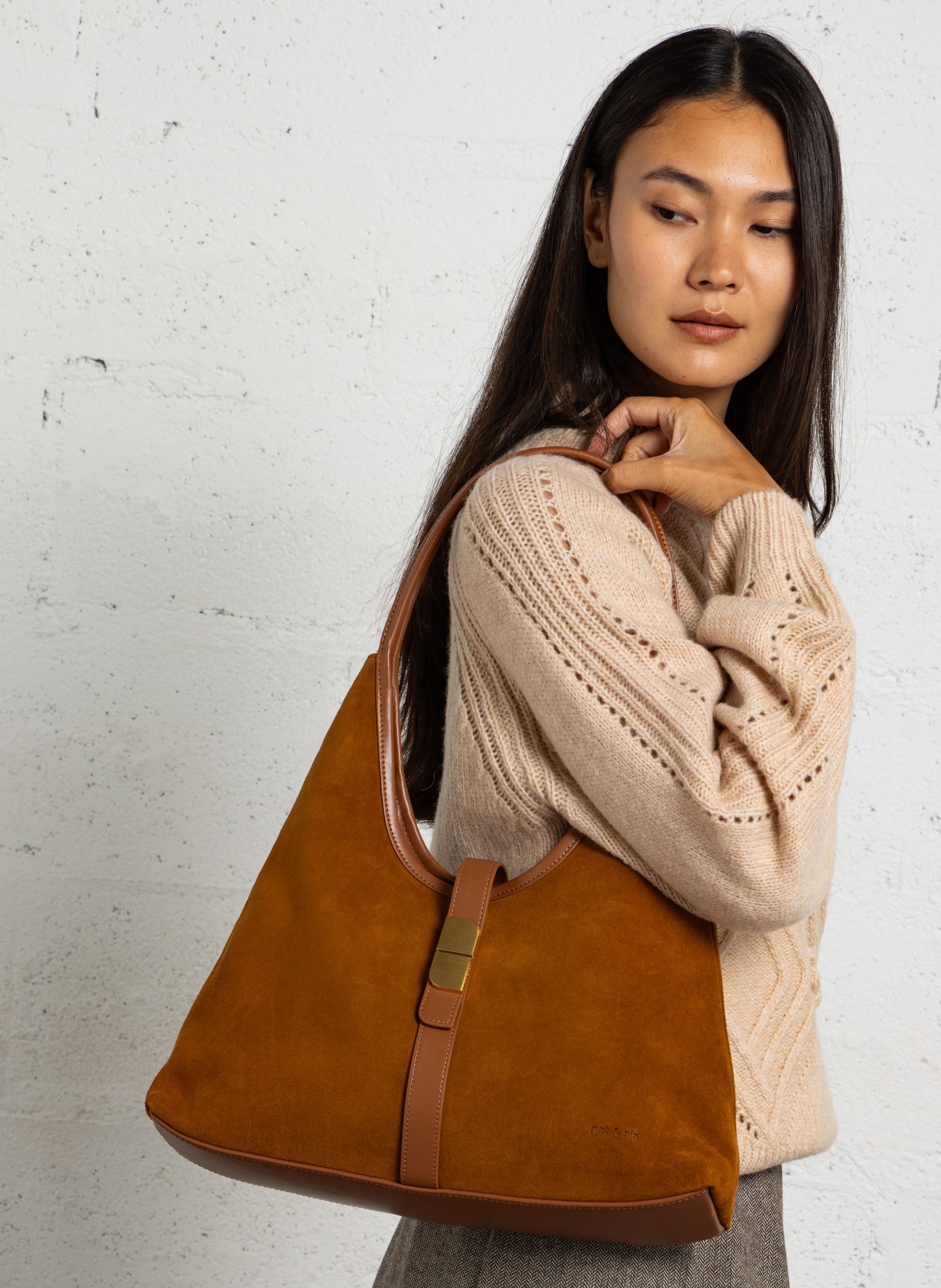 Grote leren tas NAT & NIN Bruin