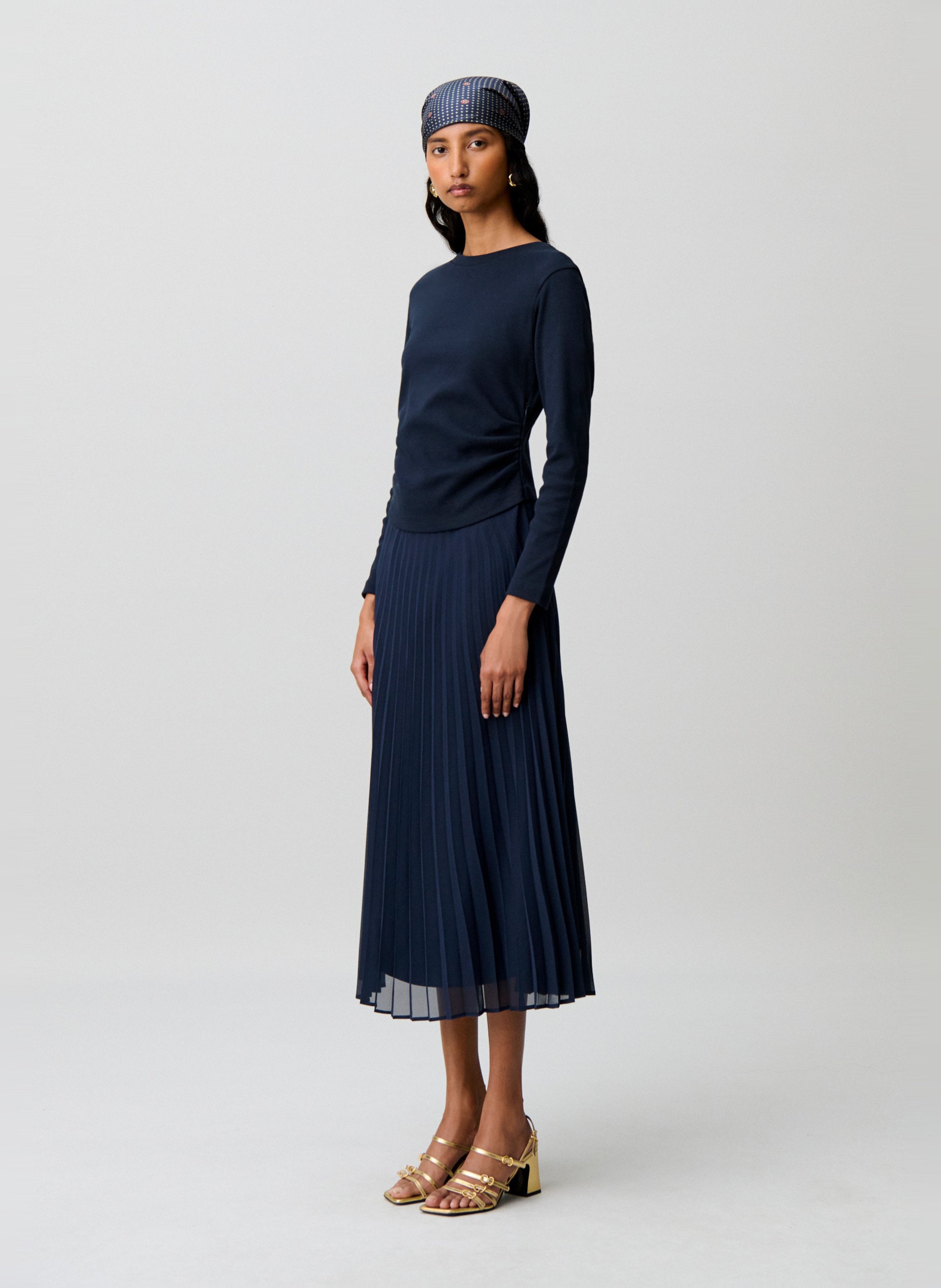 Robe longue évasée CLAUDIE PIERLOT Bleu