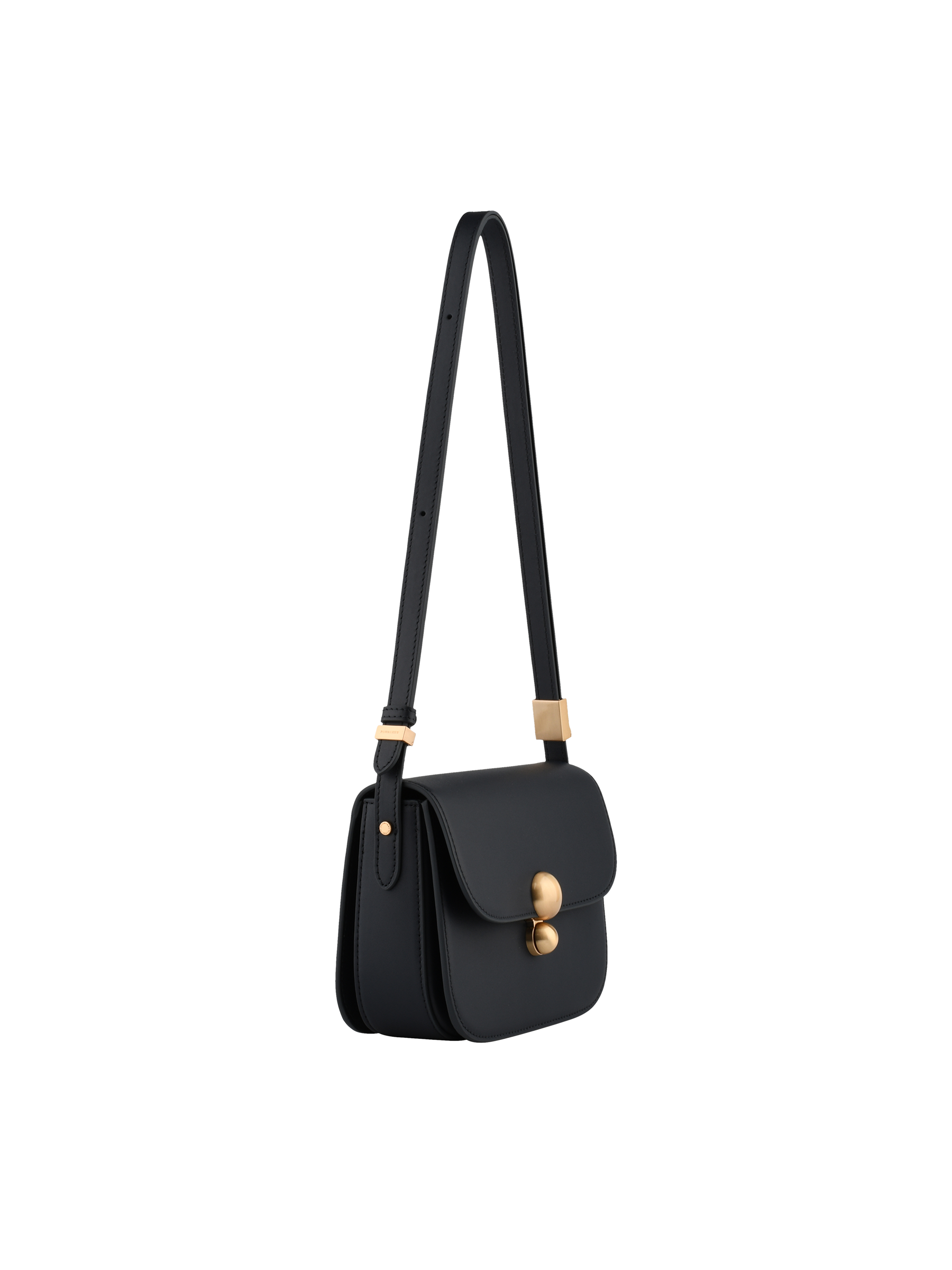 Crossbody bag in cowhide leather POURCHET Blue