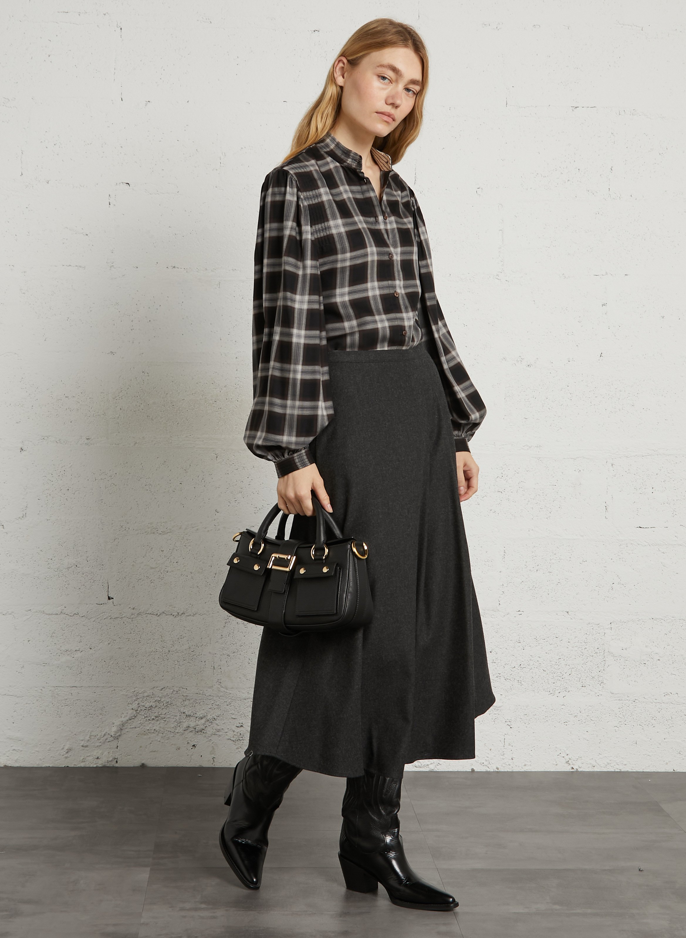 Leren handtas LANCEL Zwart