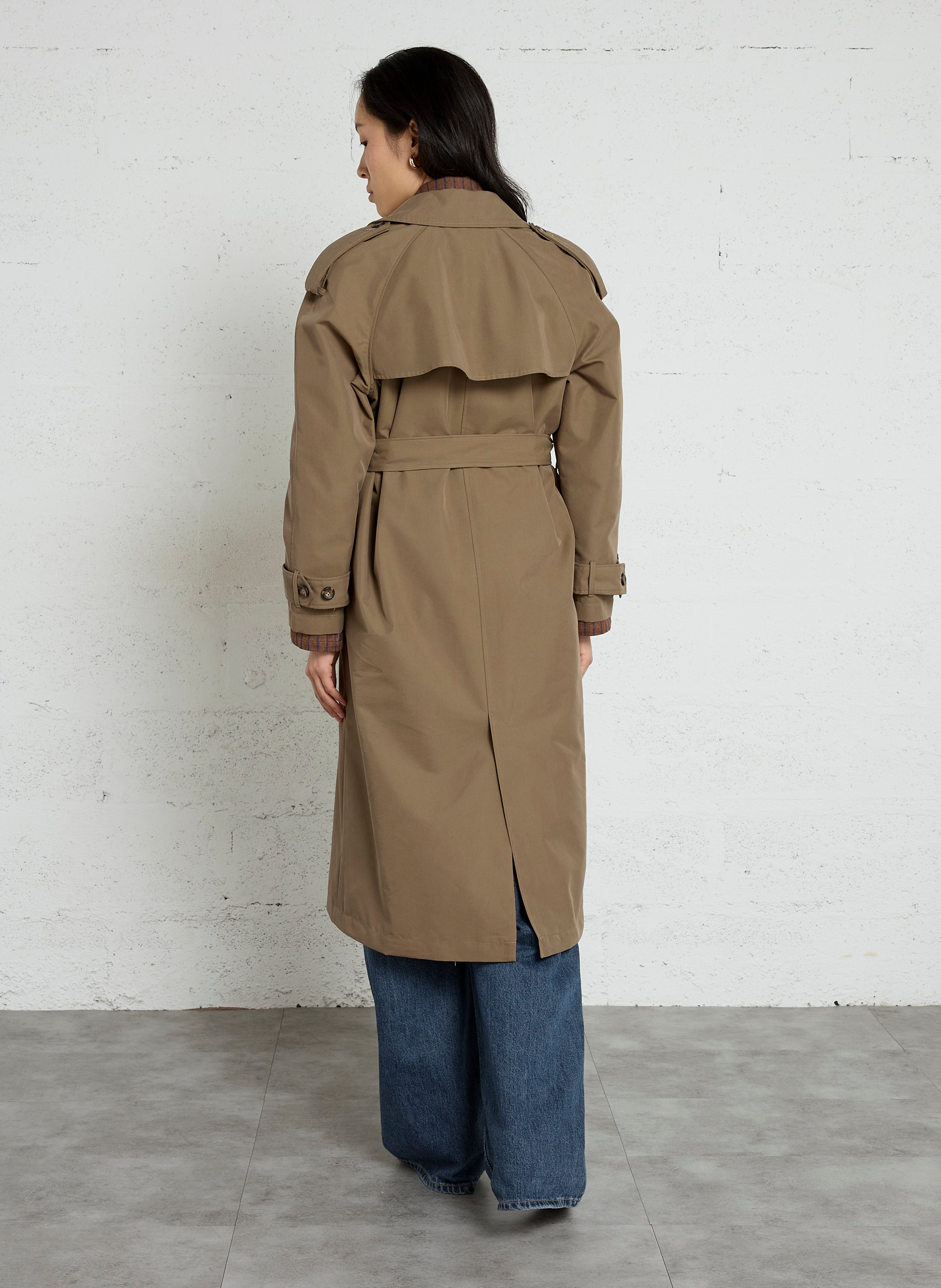 Trench ample ceinturé uni  DIEGA Kaki