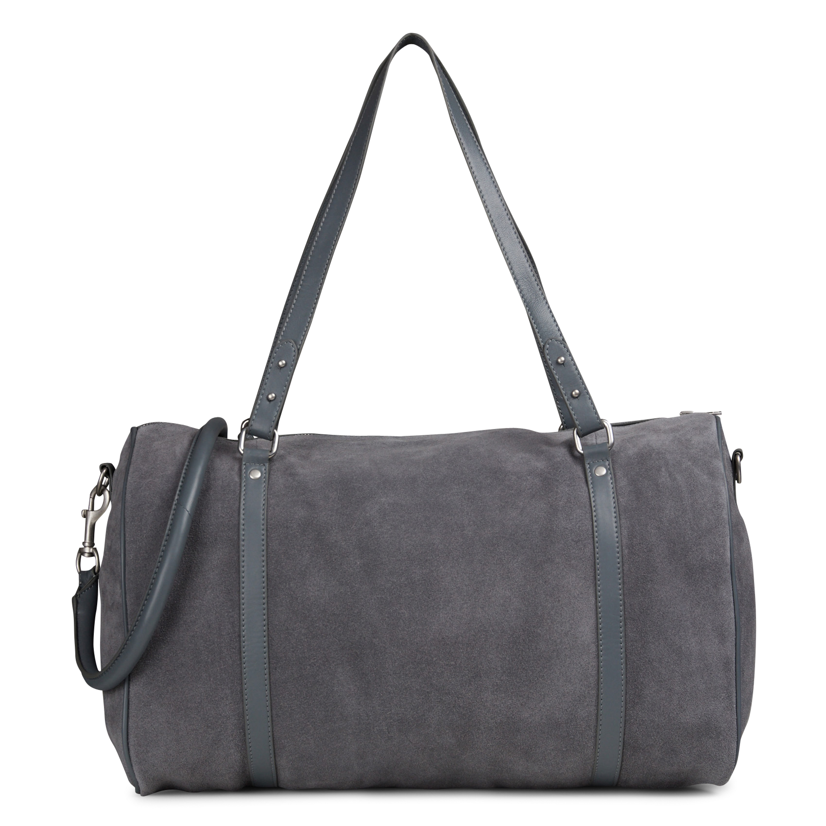 Sac porté épaule zippé en cuir IKKS Bleu
