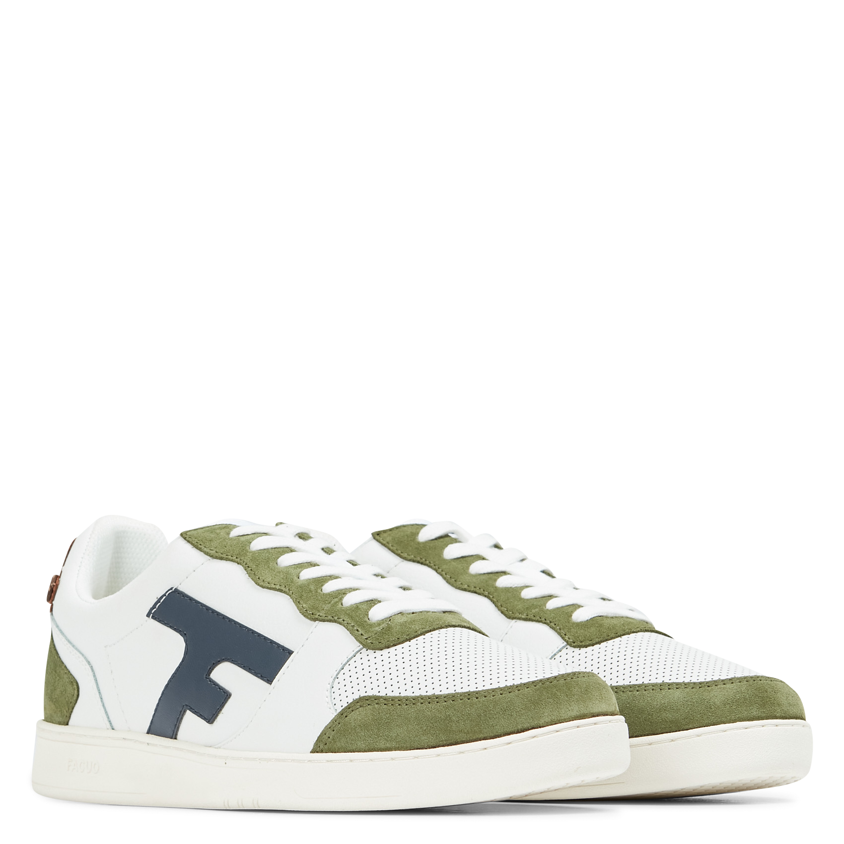 Baskets basses en cuir FAGUO Blanc