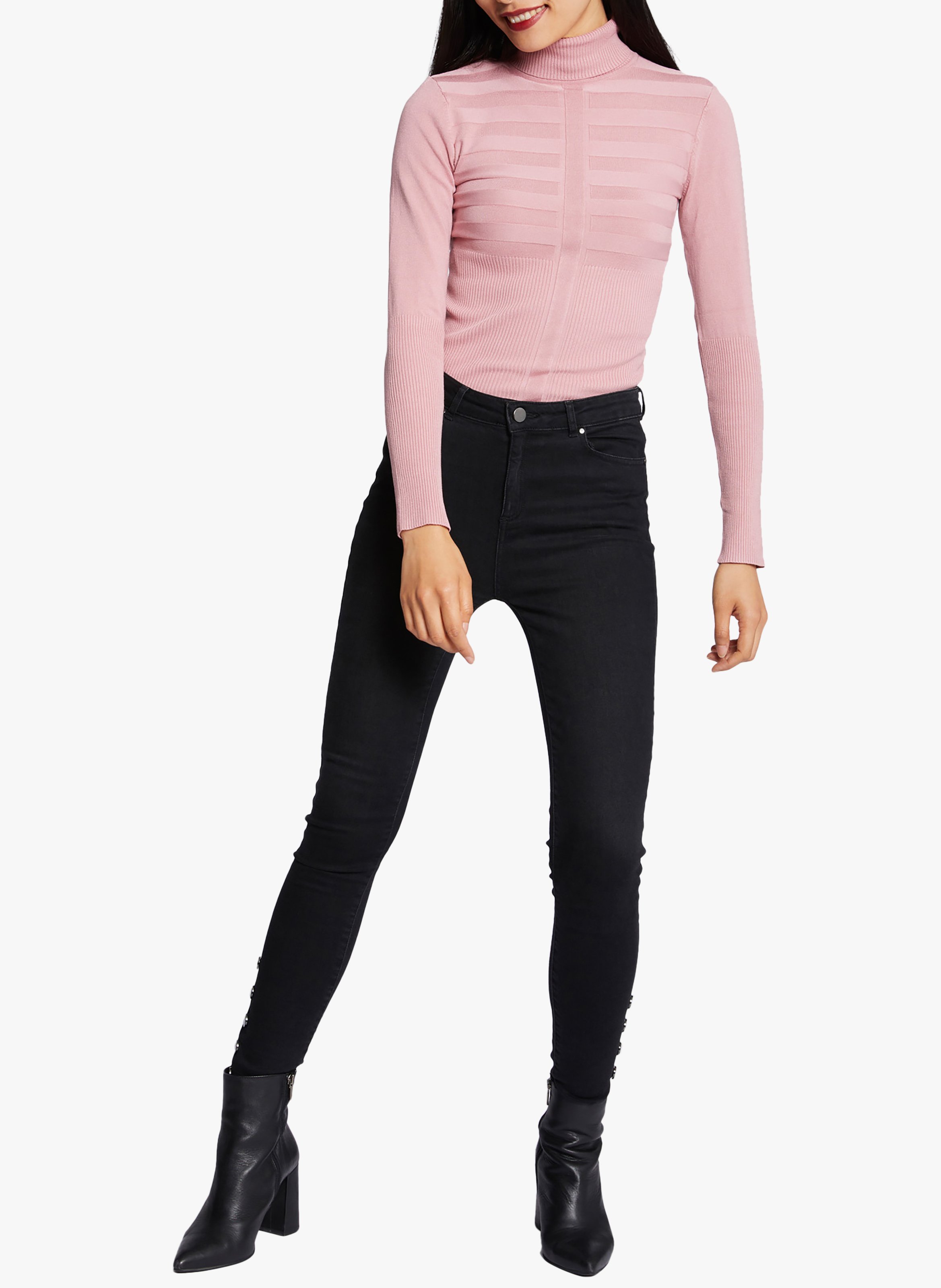 Turtleneck sweater MORGAN Pink