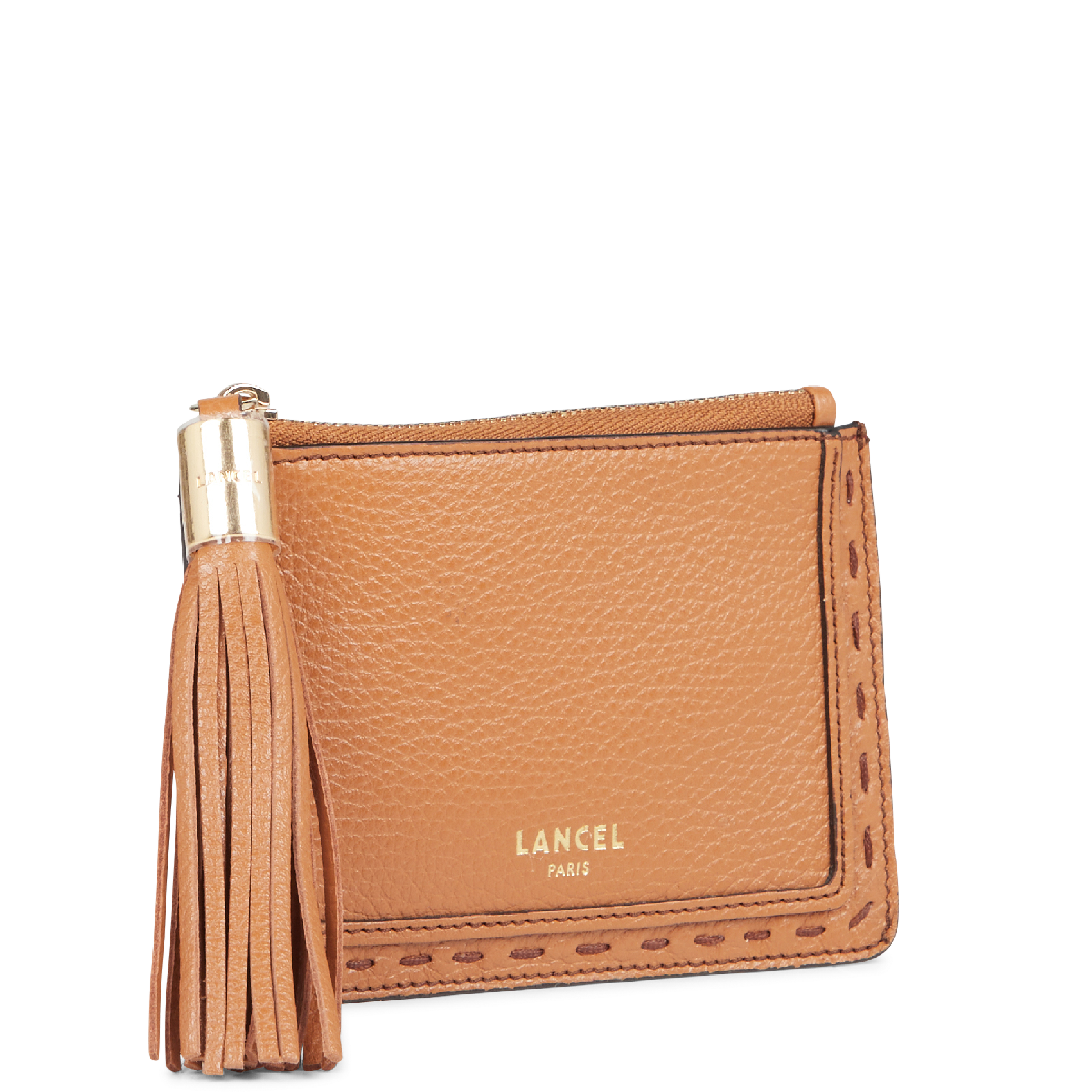 Porte-carte en cuir Beige