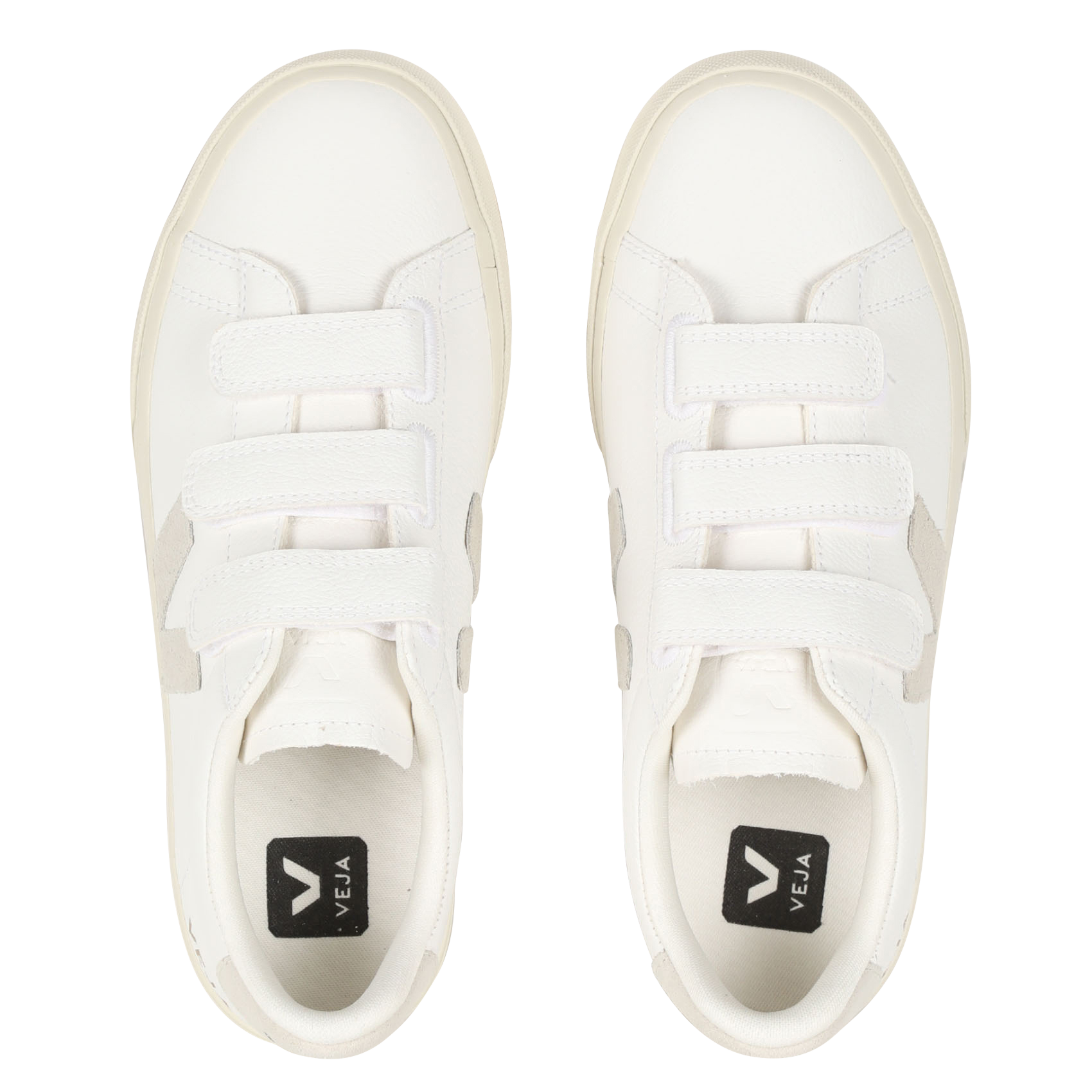 Baskets basses en cuir VEJA Blanc