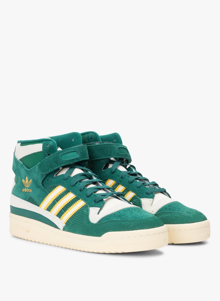 Baskets Montantes En Cuir Forum 84 Hi Cgreen cwhite bogold Adidas