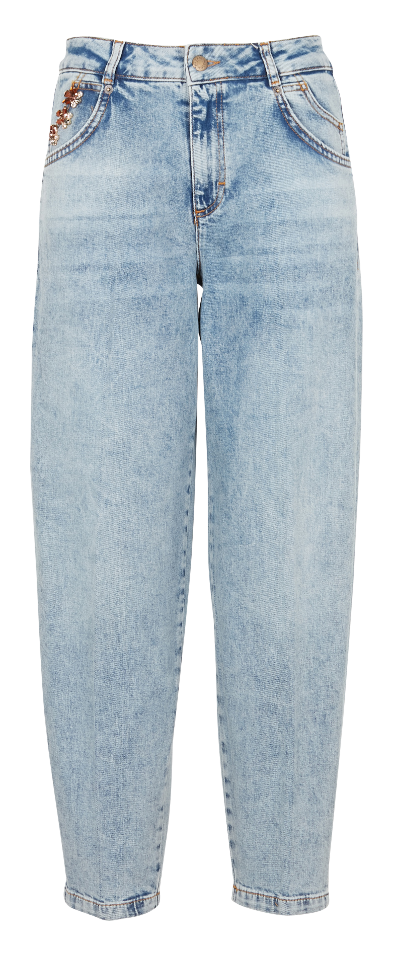 Straight-leg jeans with regular waist MAX&Co. Blue