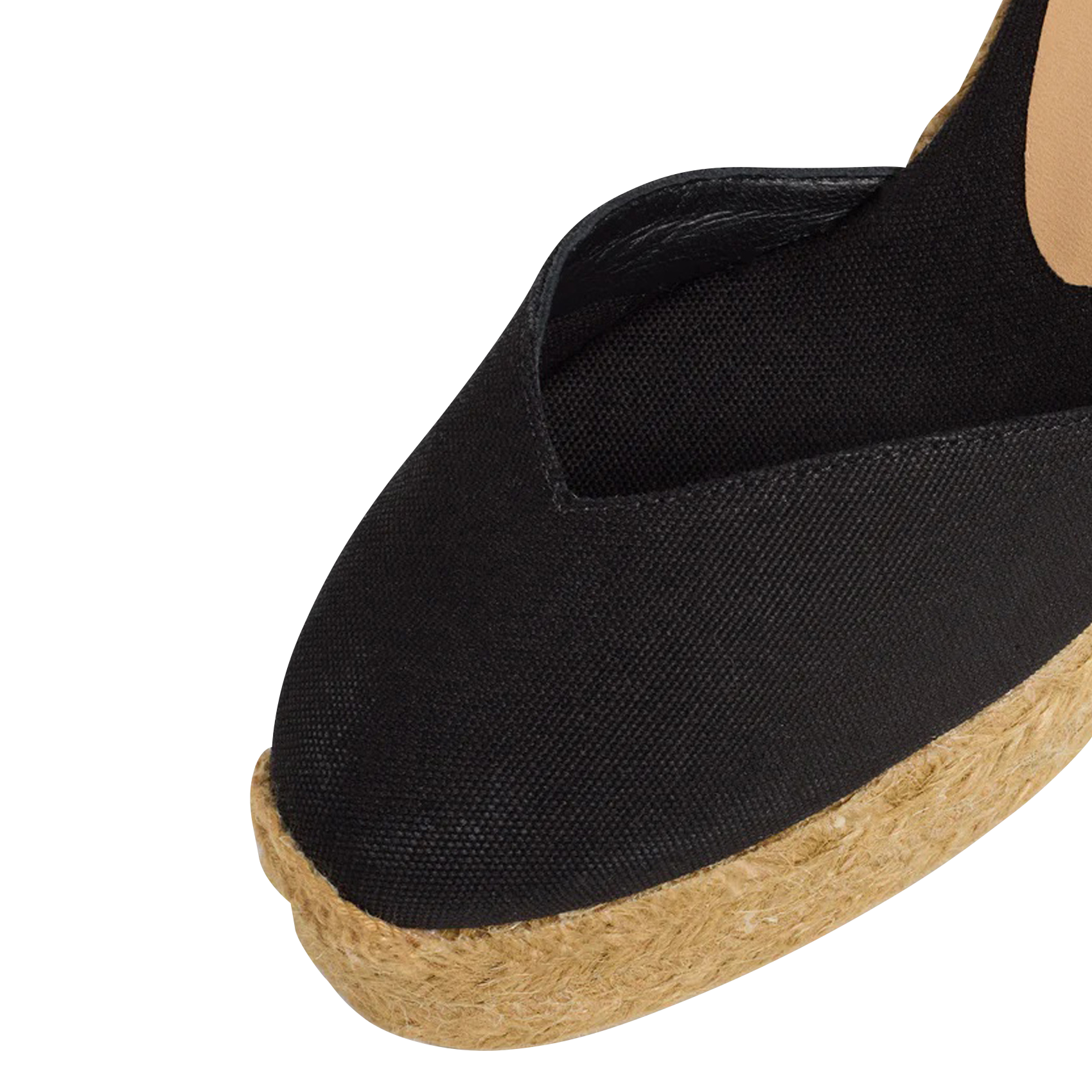 Espadrilles compensées en coton CASTANER Noir
