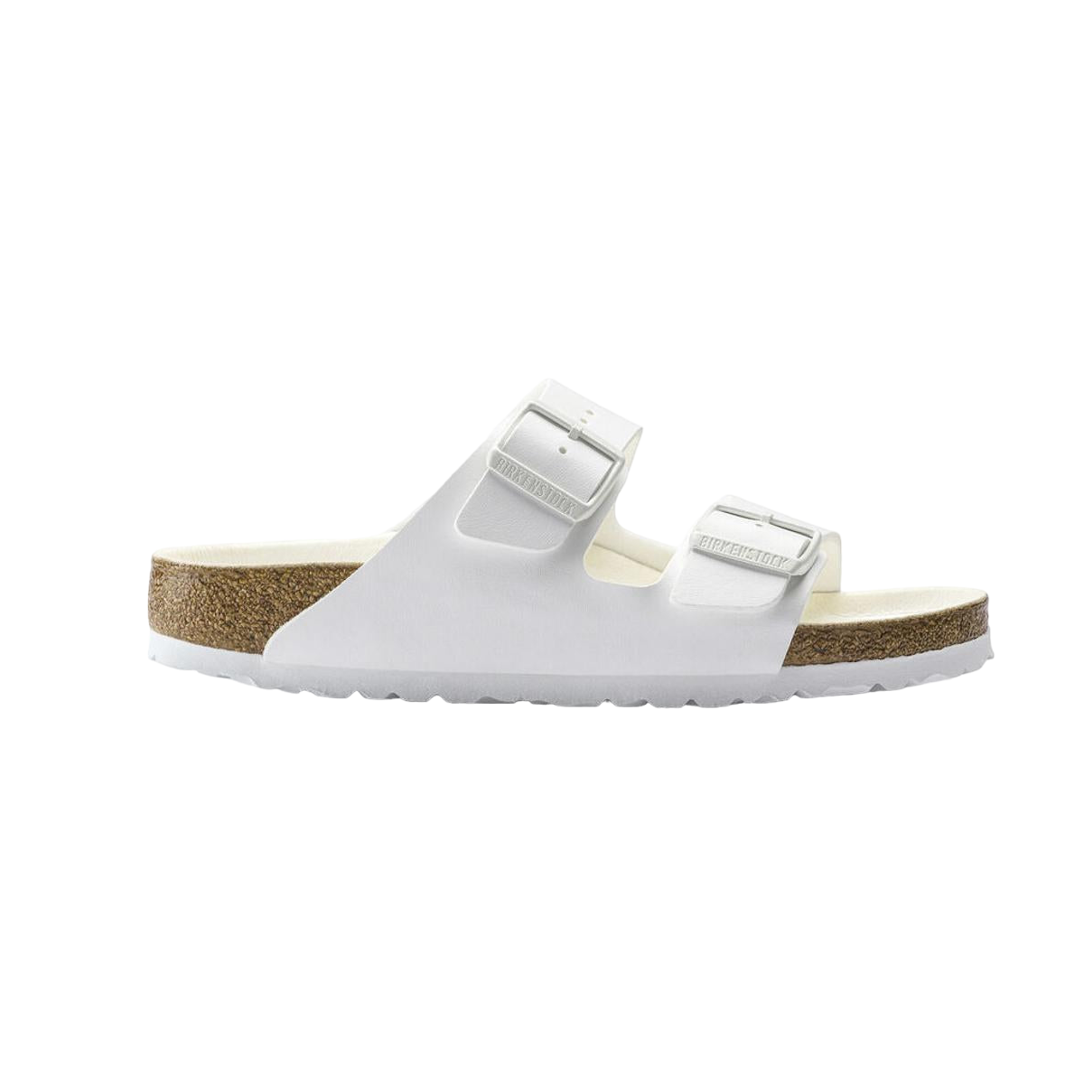 Faux leather sandals BIRKENSTOCK White