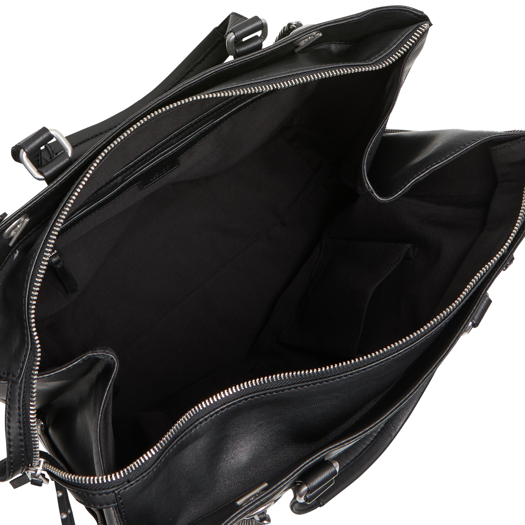 A-line leather skirt IKKS Black