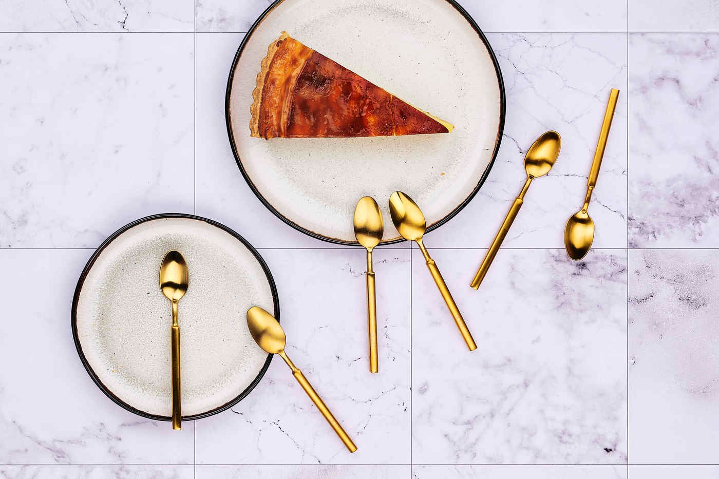 Set of 6 small spoons BJORN Golden