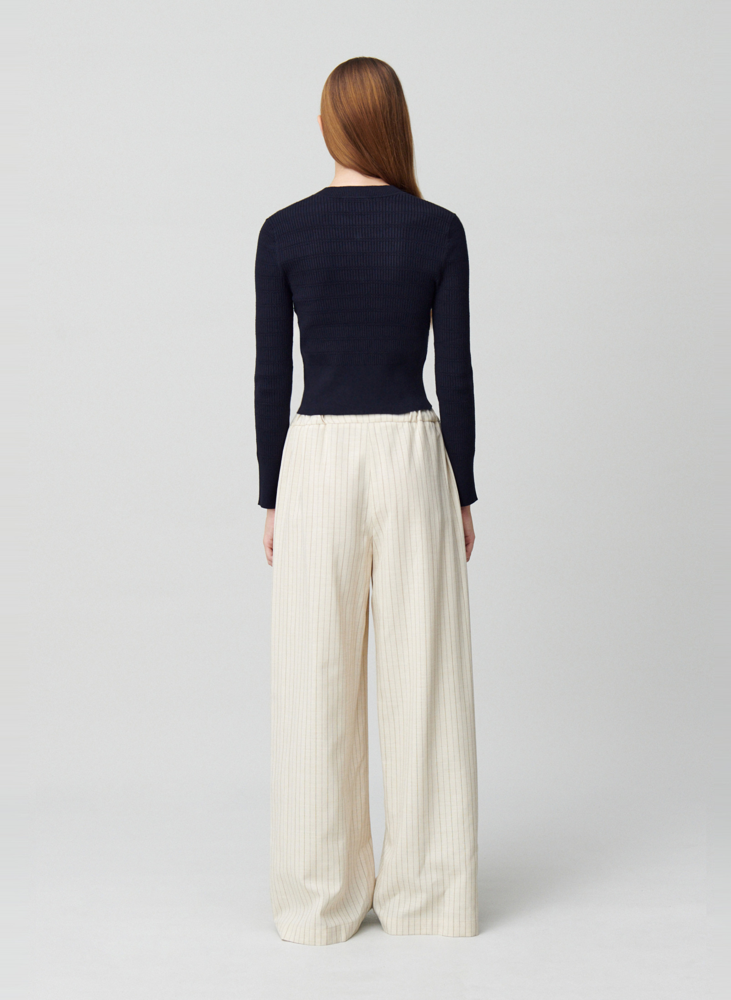 Gilet col rond CLAUDIE PIERLOT Bleu