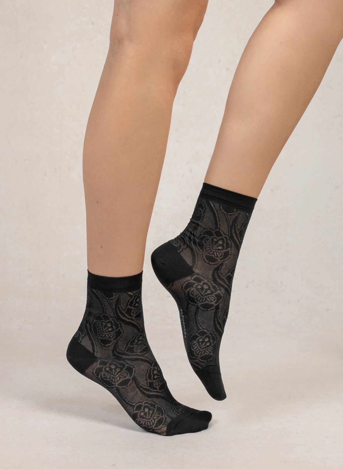 Socken aus Spitze BLEUFORET Schwarz