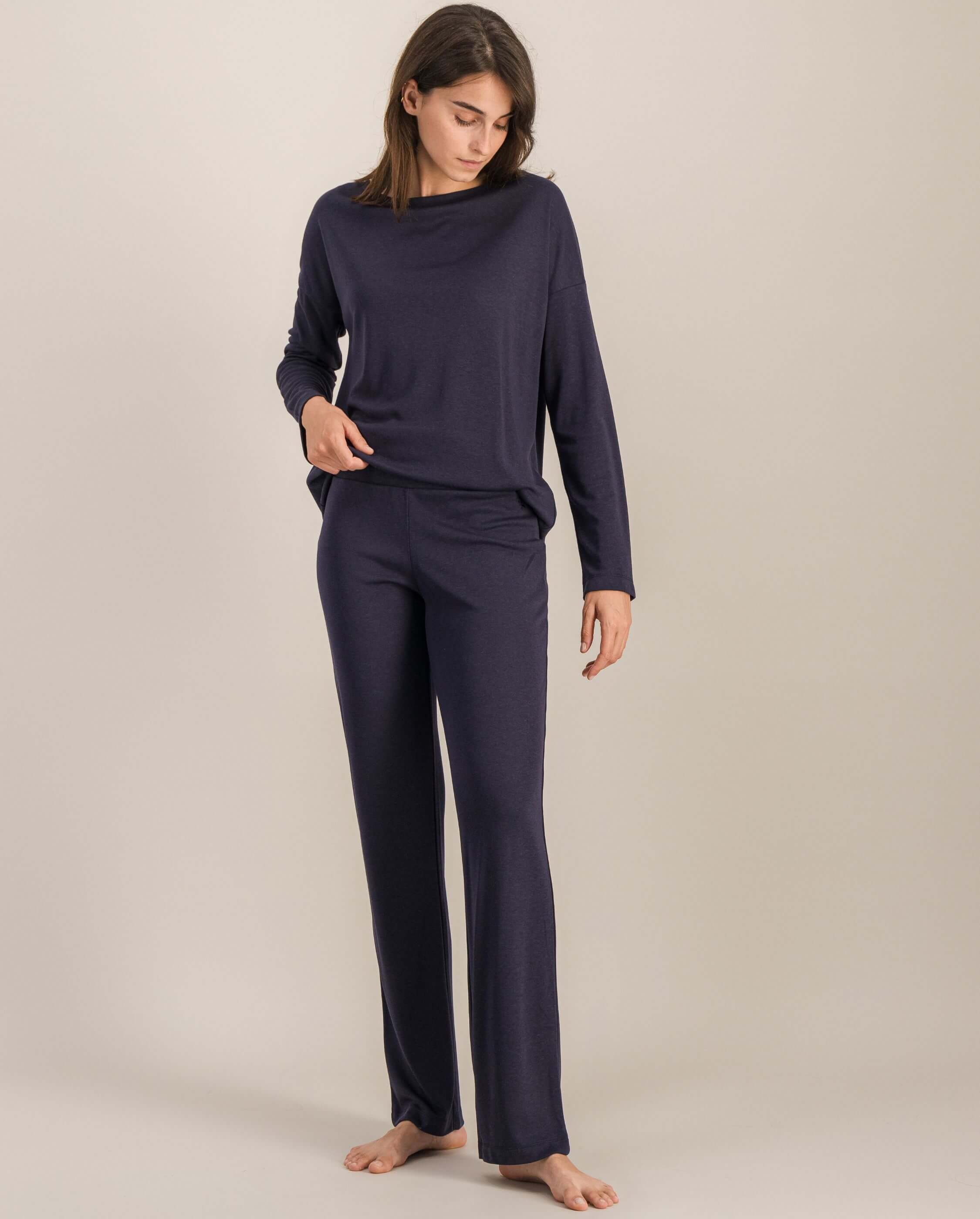 Women's pajama bottoms, navy ANGARDE Blue
