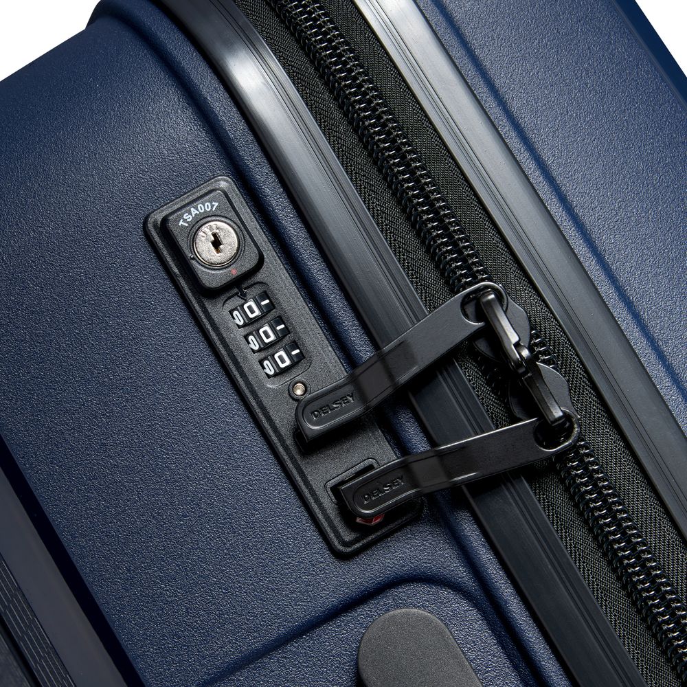 Set de 3 valises rigides DELSEY PARIS Bleu