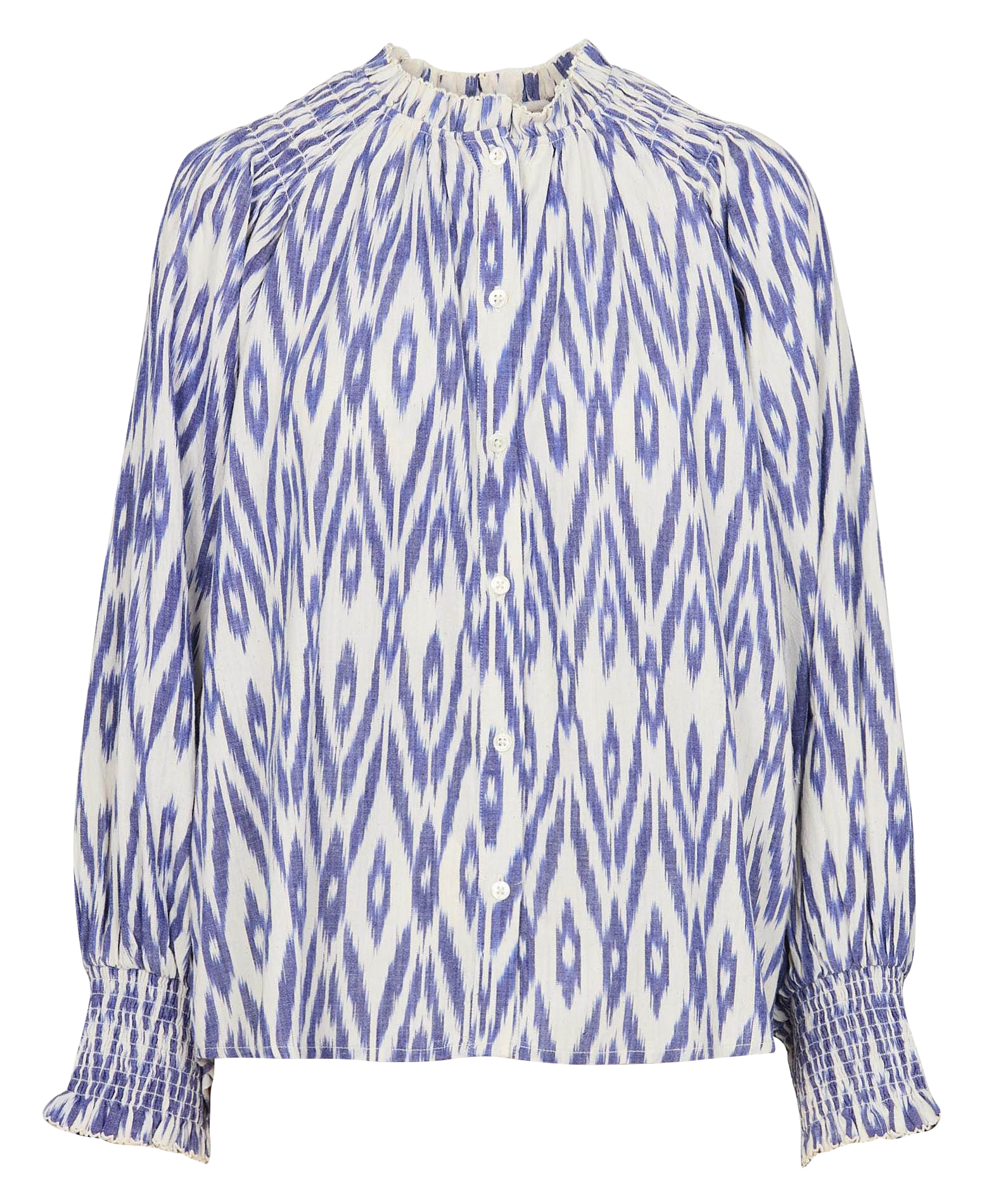 Chemise col rond en coton BELLEROSE Grey